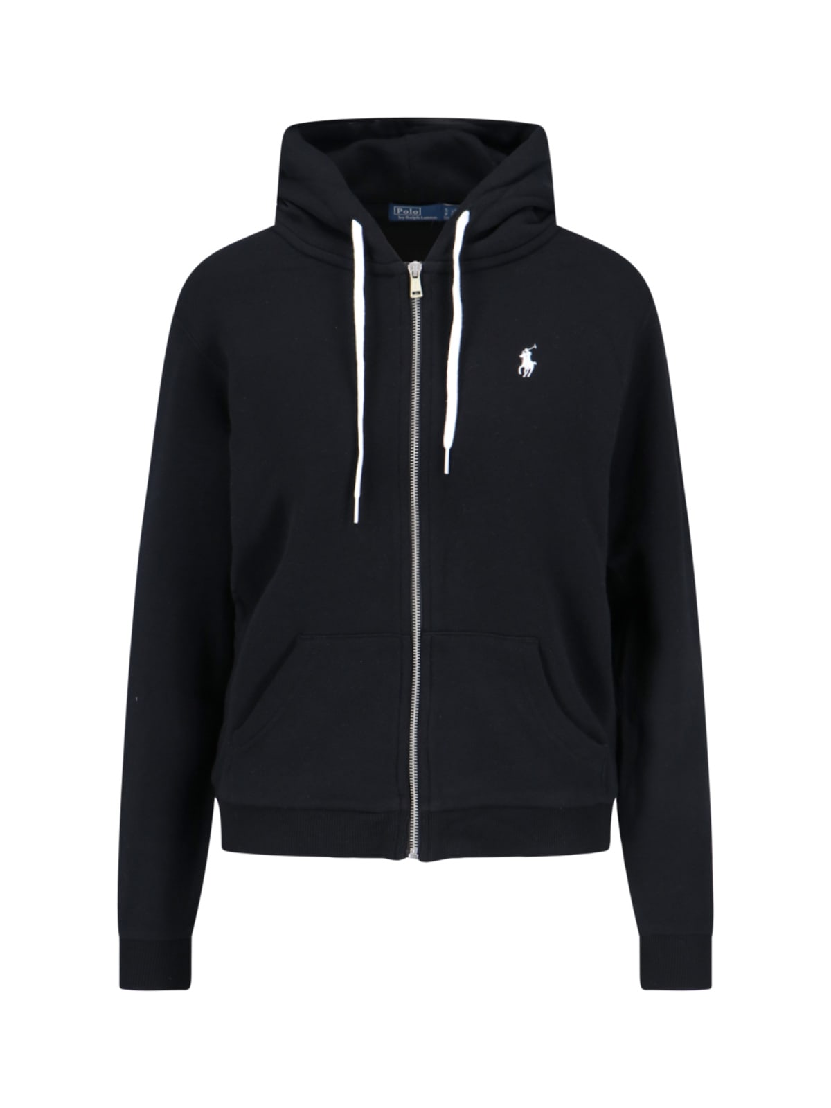 Ralph Lauren Logo Zip Sweatshirt In Black