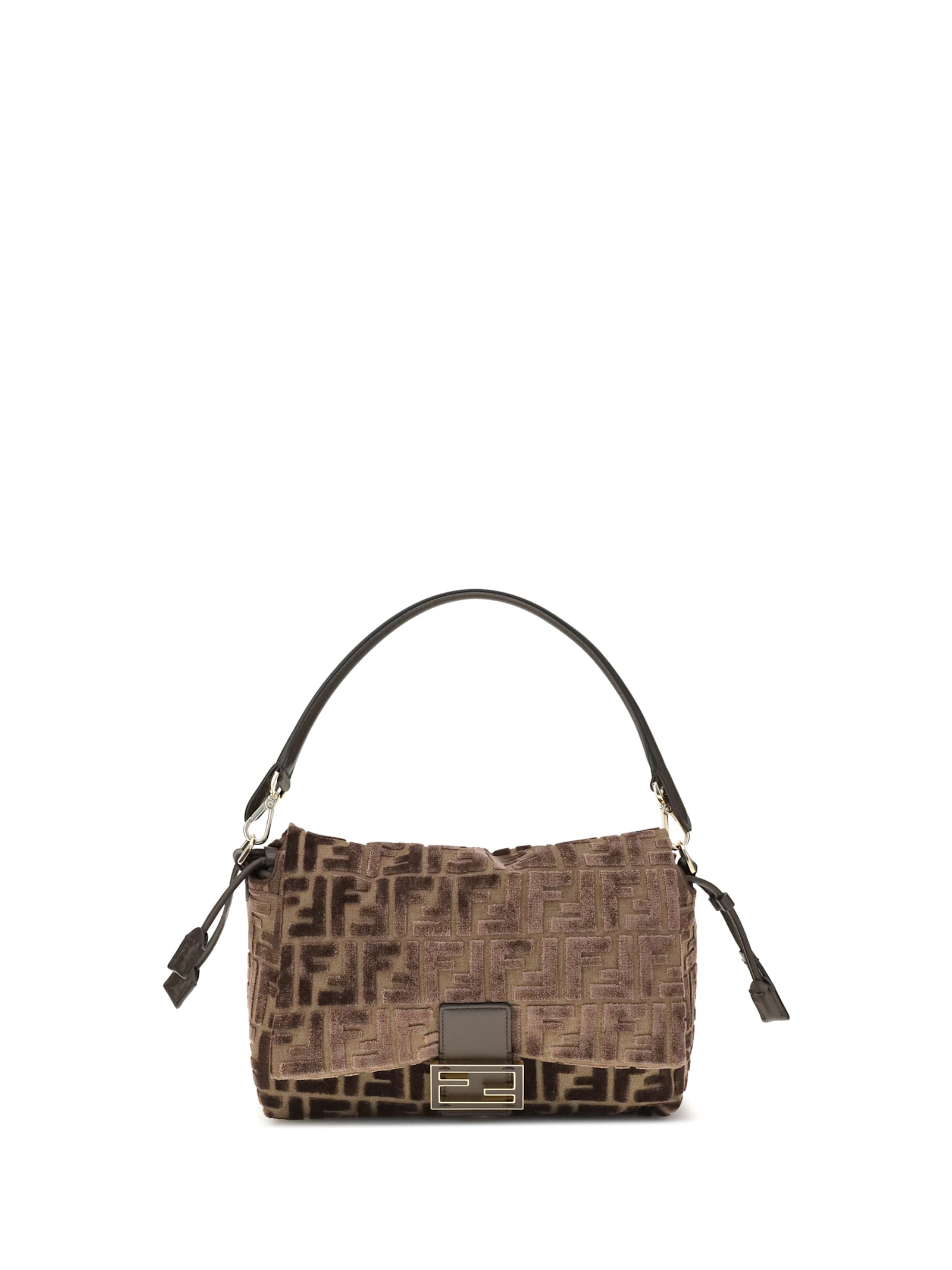Fendi Women Medium Mamma Baguette Shoulder Bag In Brown