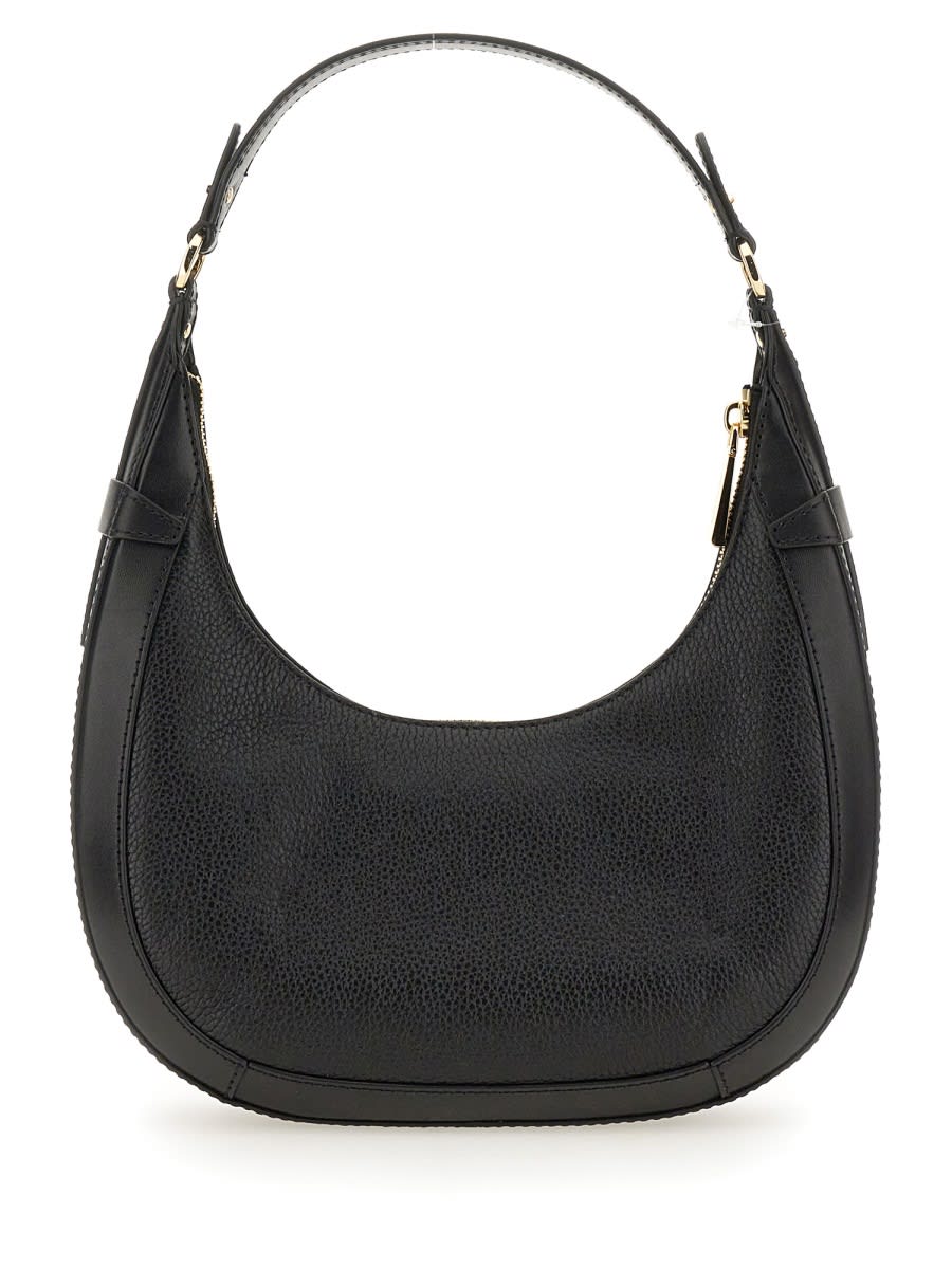 Shop Michael Kors Preston Small Hobo Bag In Black