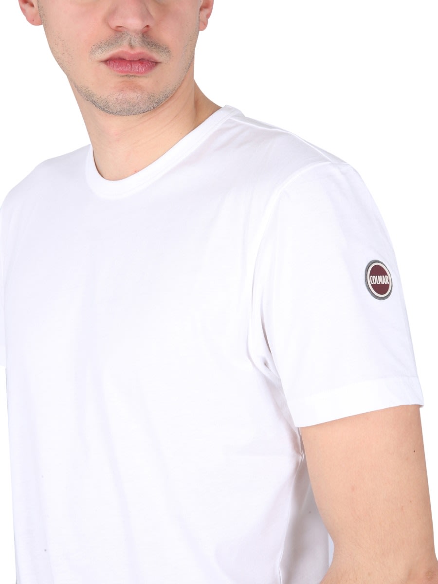 Shop Colmar Crewneck T-shirt In Bianco