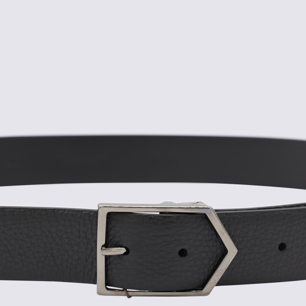 Canali Reversible Leather Belt In Brown