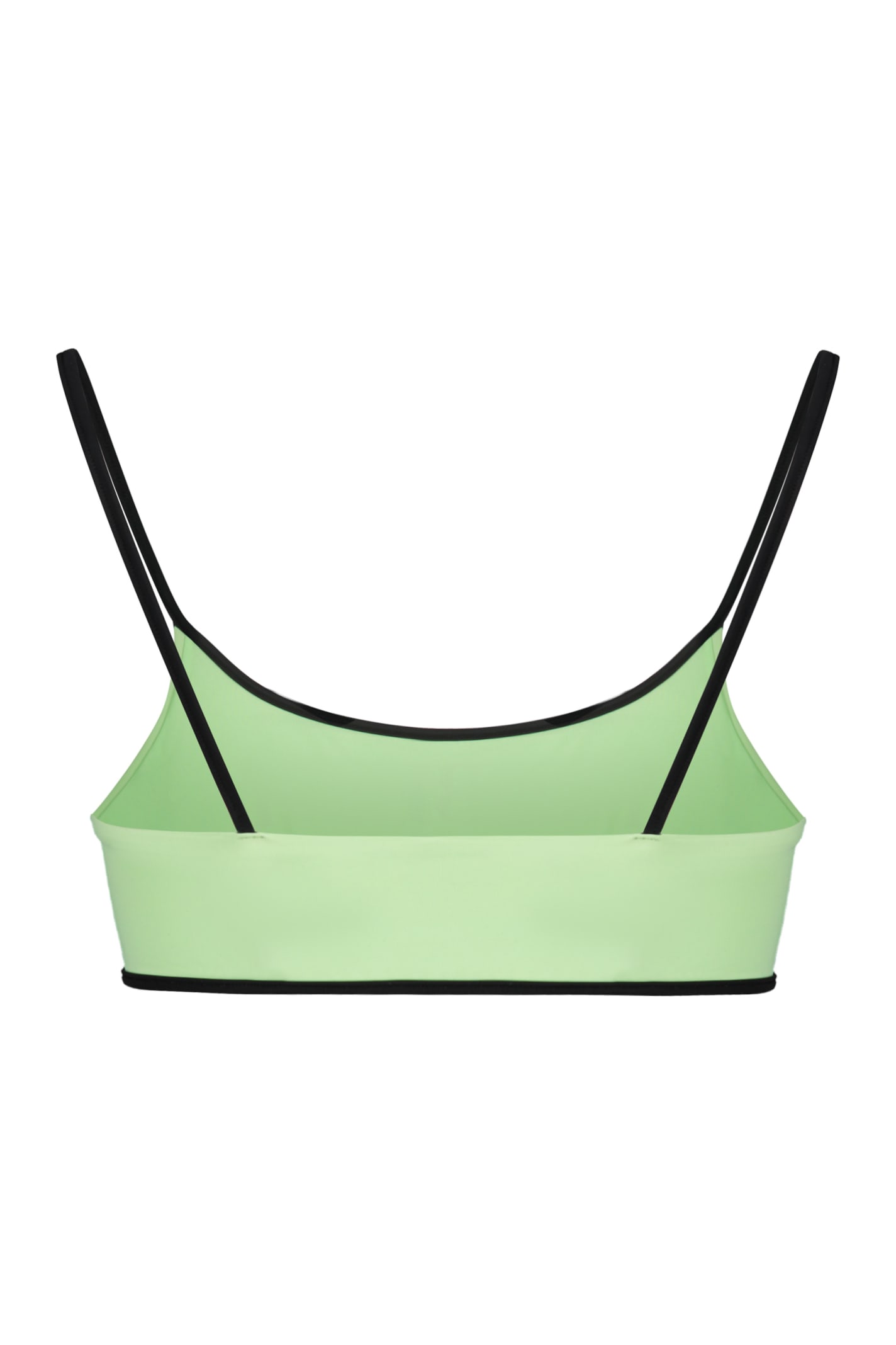 Iceberg Logo-print Bikini Top In Green