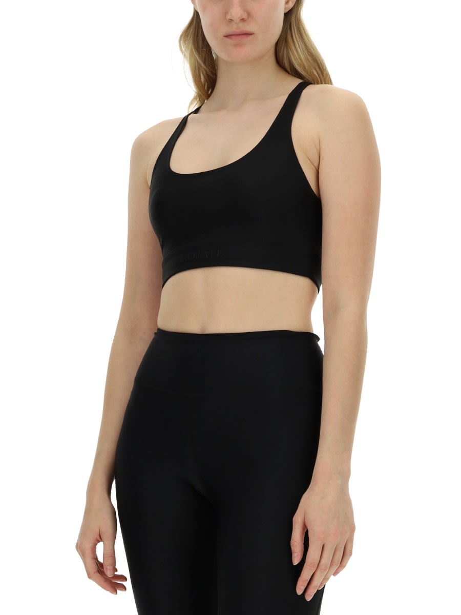 Rotate Birger Christensen Rotate Birgerchristensen Crop Top In Black