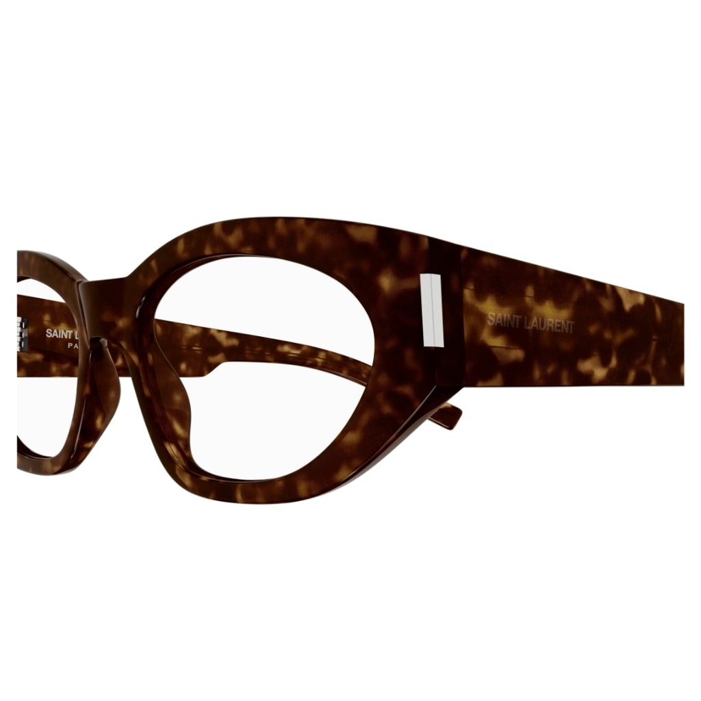 Shop Saint Laurent Sl 638 Opt 002 Glasses In Tartarugato