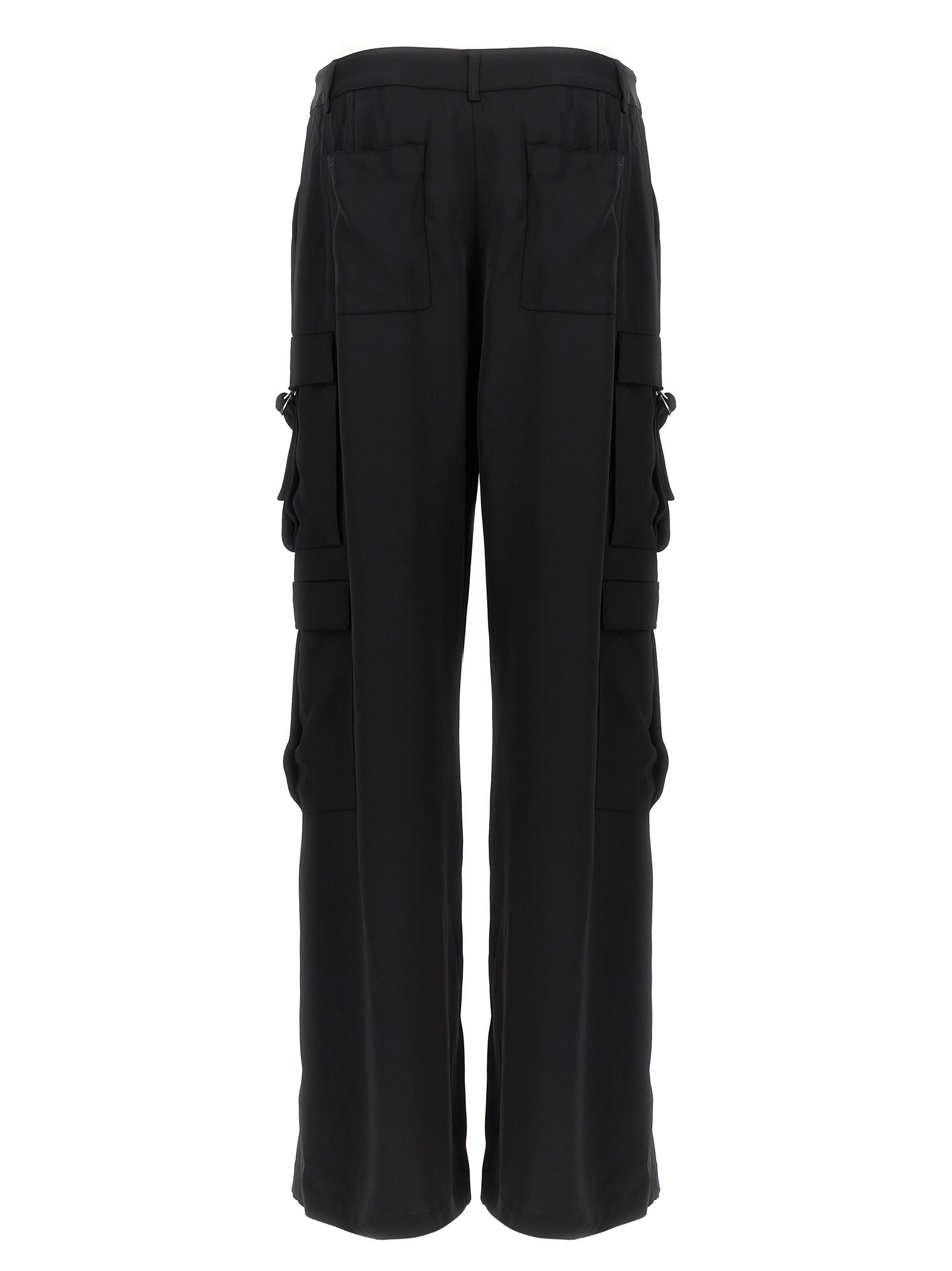 Shop Karl Lagerfeld Cargo Pants In Black