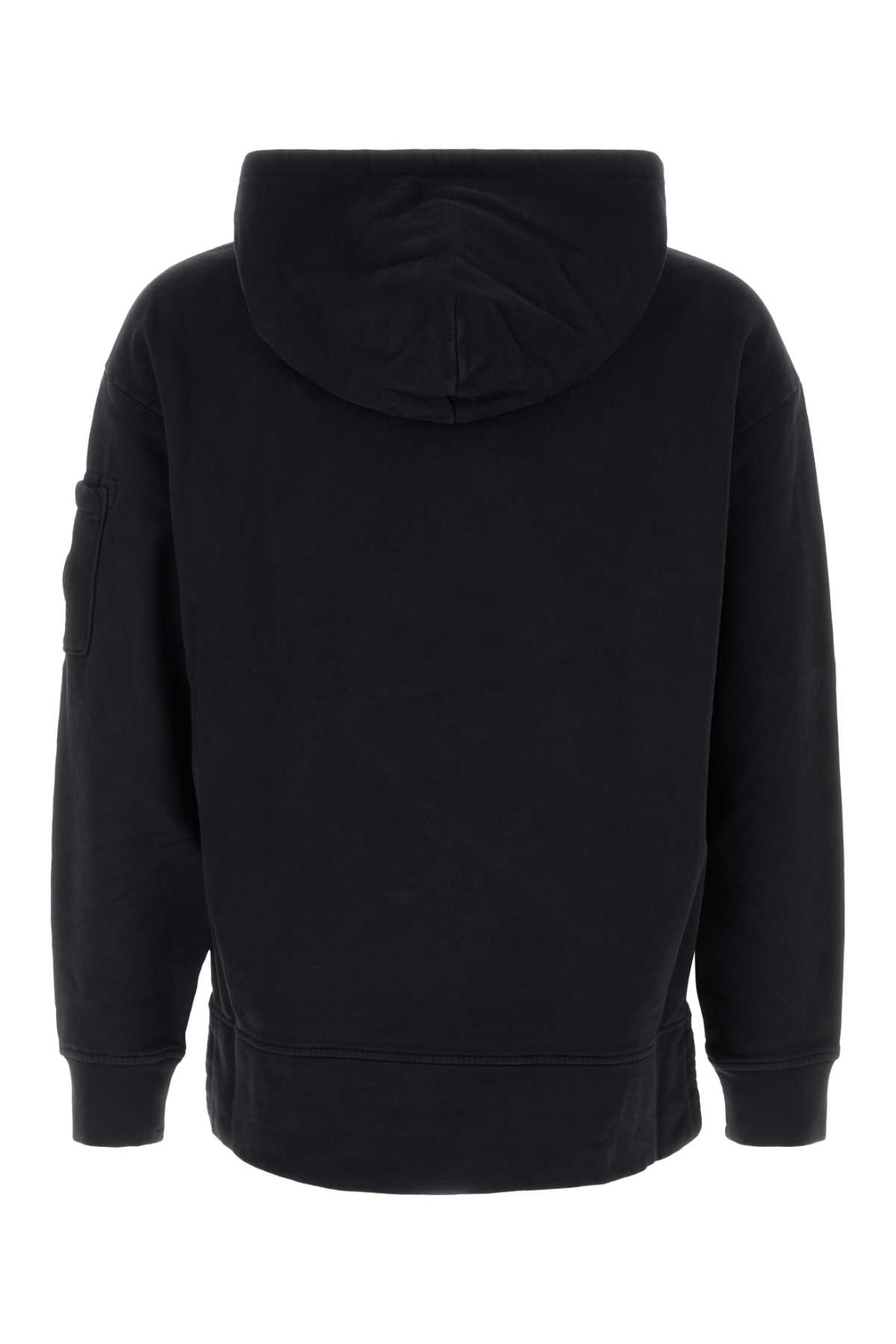 C.p. Company Slate Cotton Sweatshirt In Black