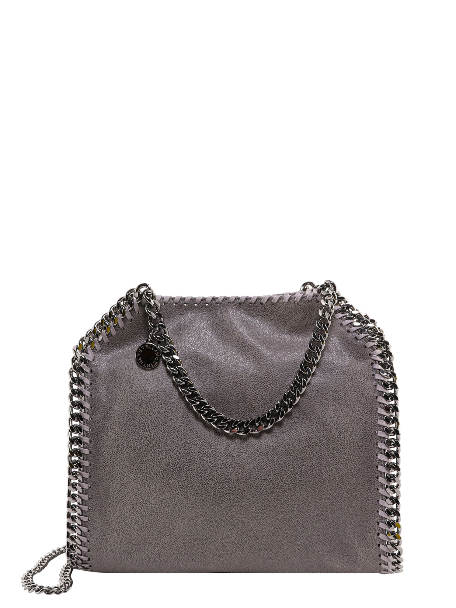 Shop Stella Mccartney Falabella Shoulder Bag In Grey