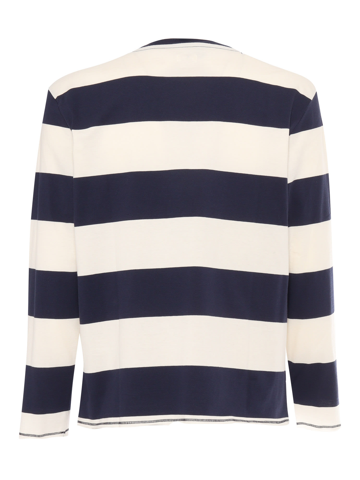 Fay Striped Archive T-shirt In Blue