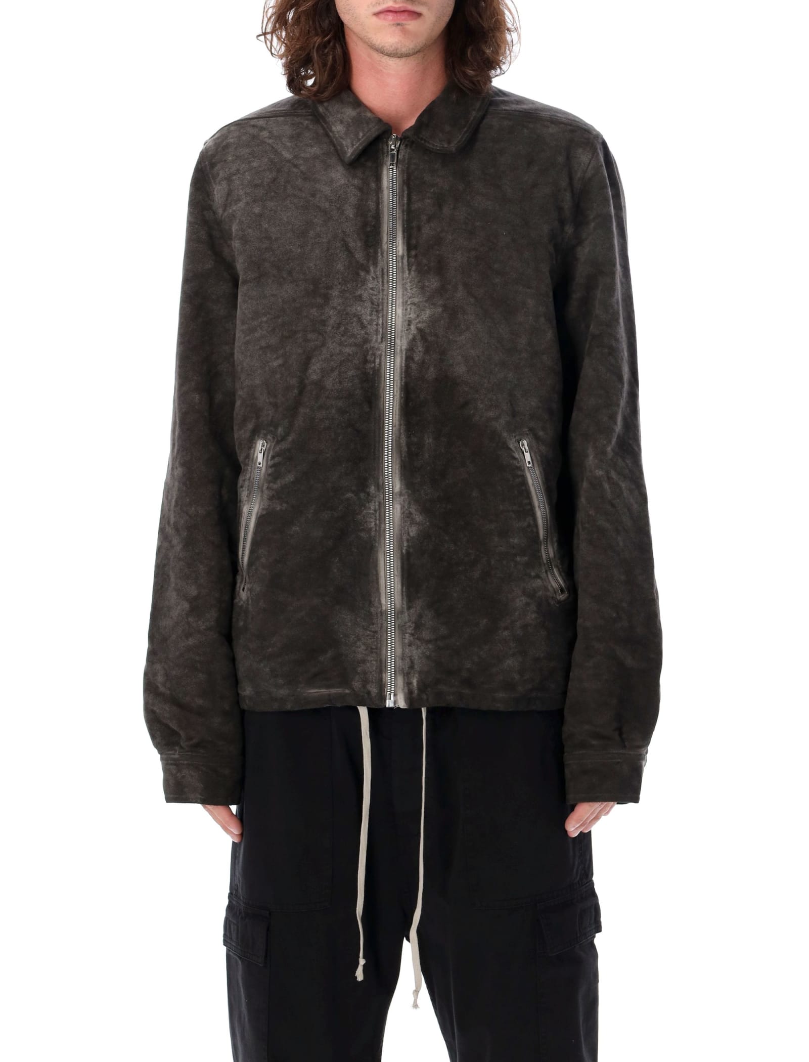 Shop Drkshdw Zip Front Jacket In Dust