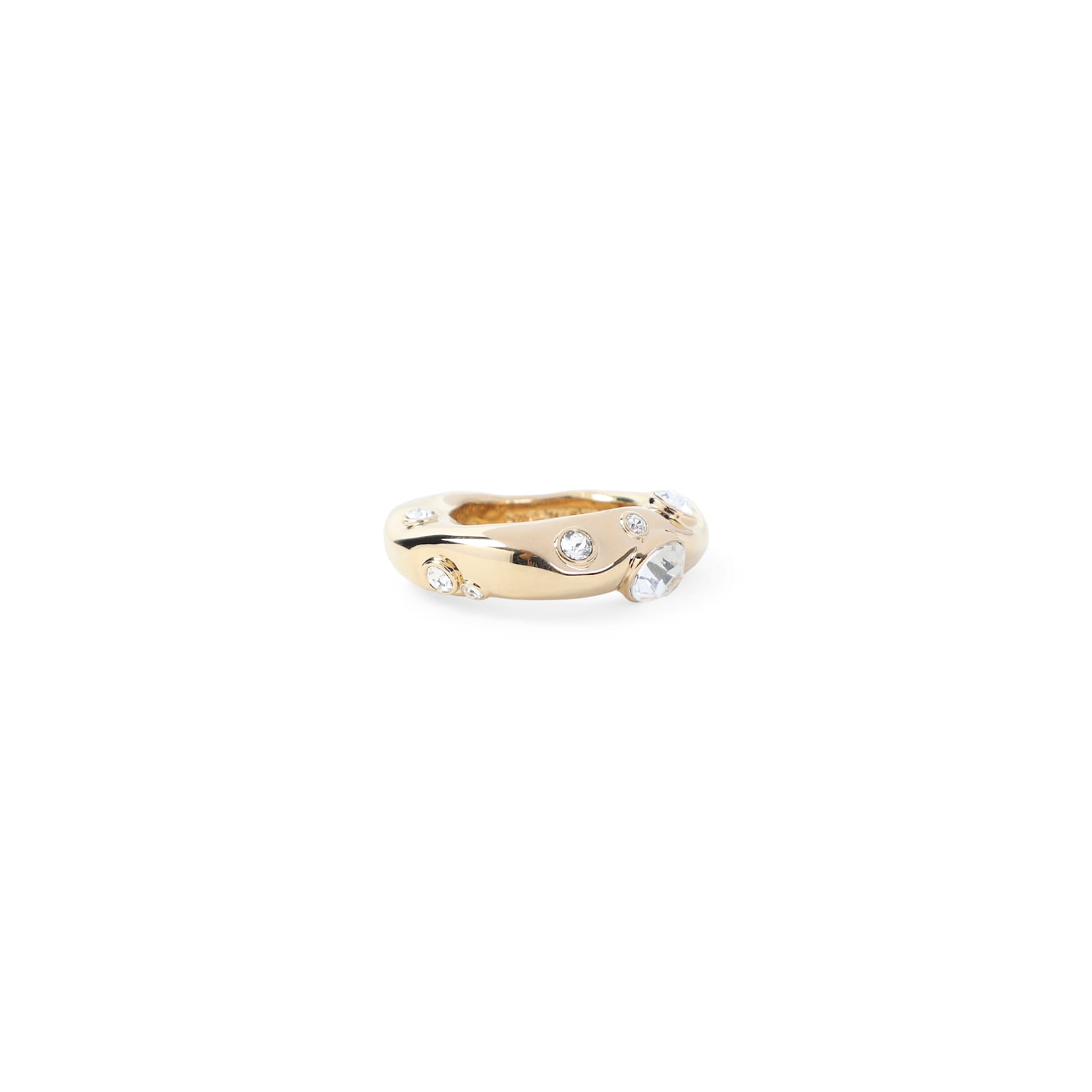 Dries Van Noten Crystal-embellished Ring In Gold