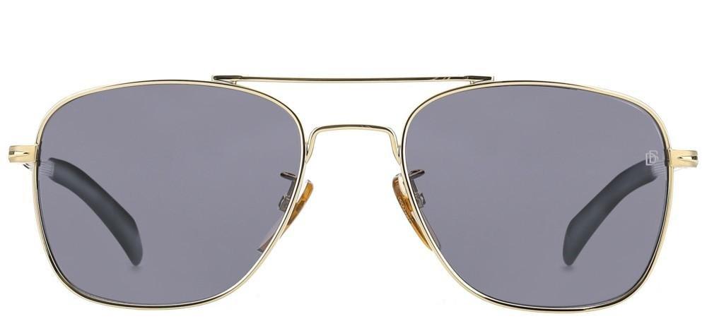 Shop Db Eyewear By David Beckham Aviator Frame Sunglasses In J5g/t4 Gold