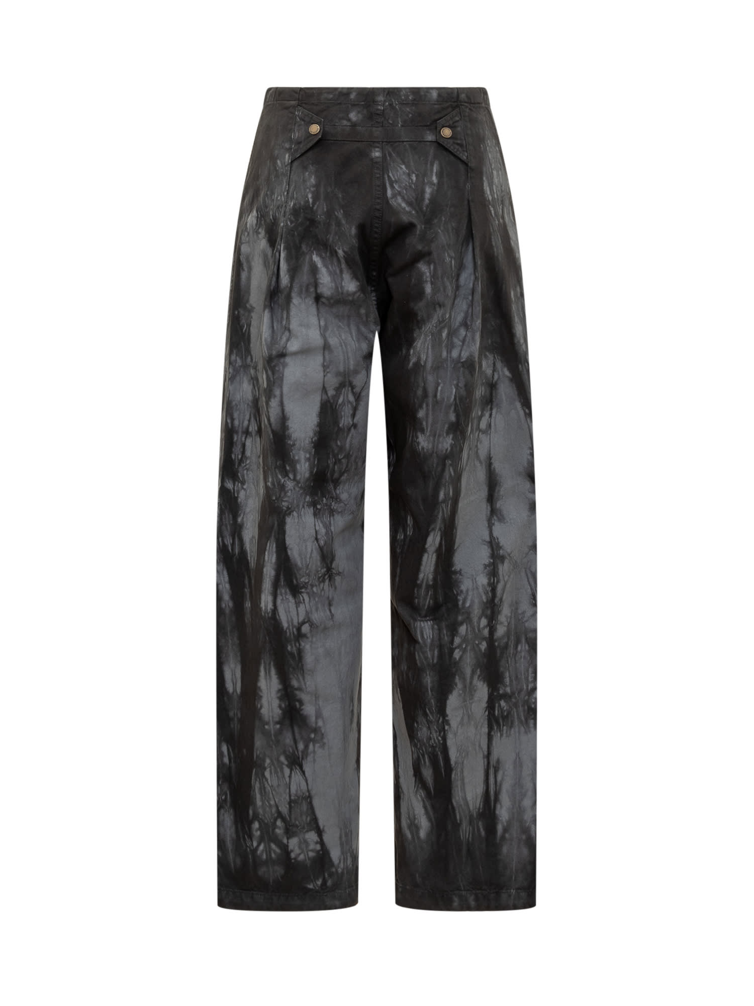 Shop Darkpark Daisy Milit Trousers In Black Grey