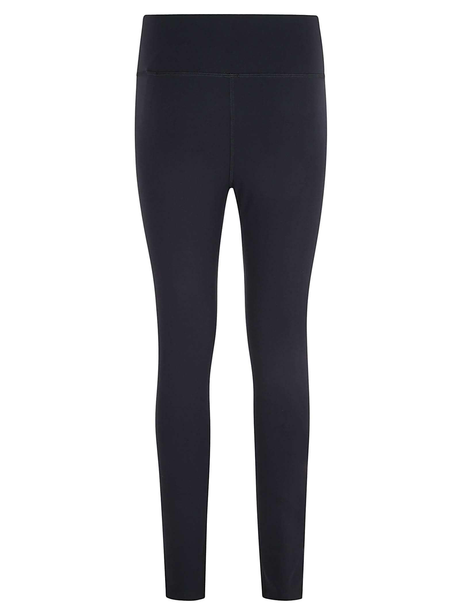 Shop Balenciaga Reflective Logo Leggings In Black