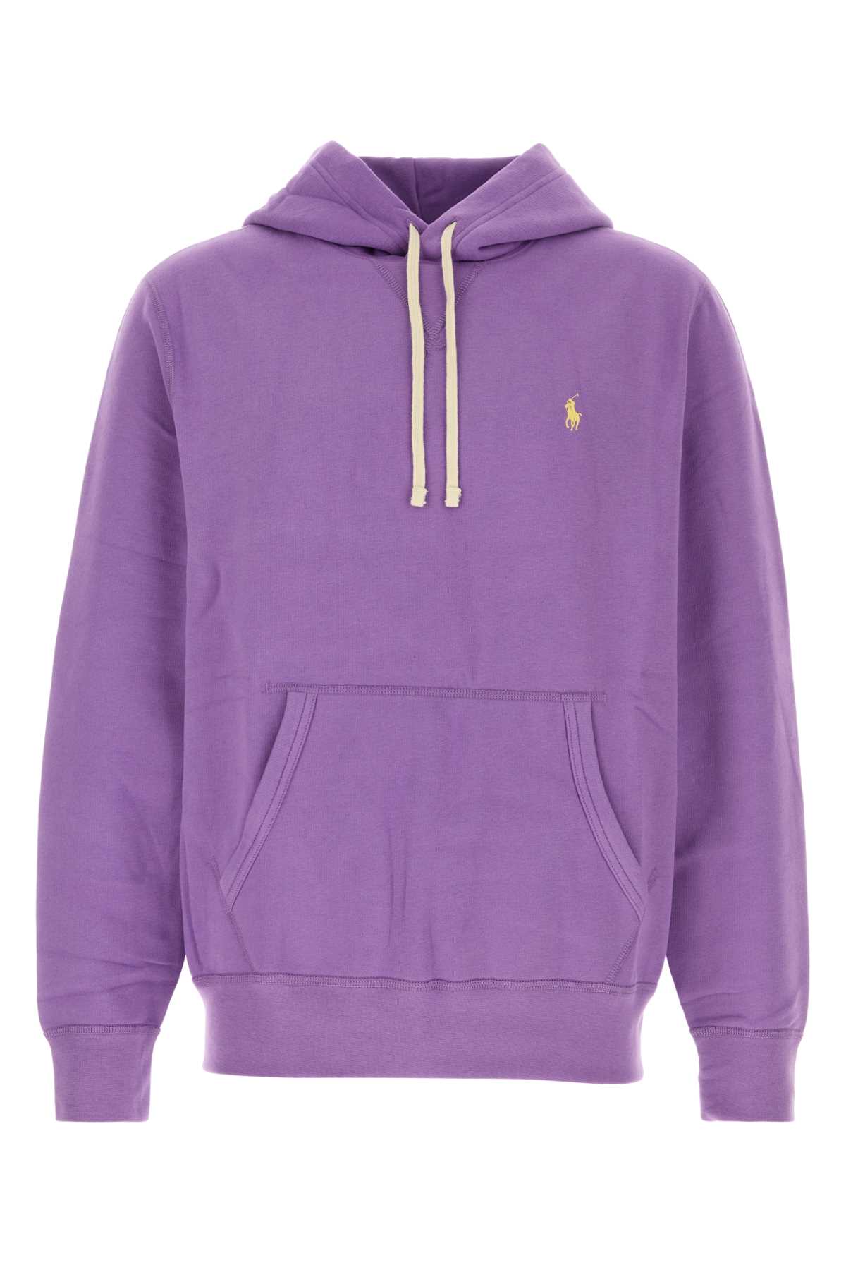 Purple Cotton Blend Sweatshirt