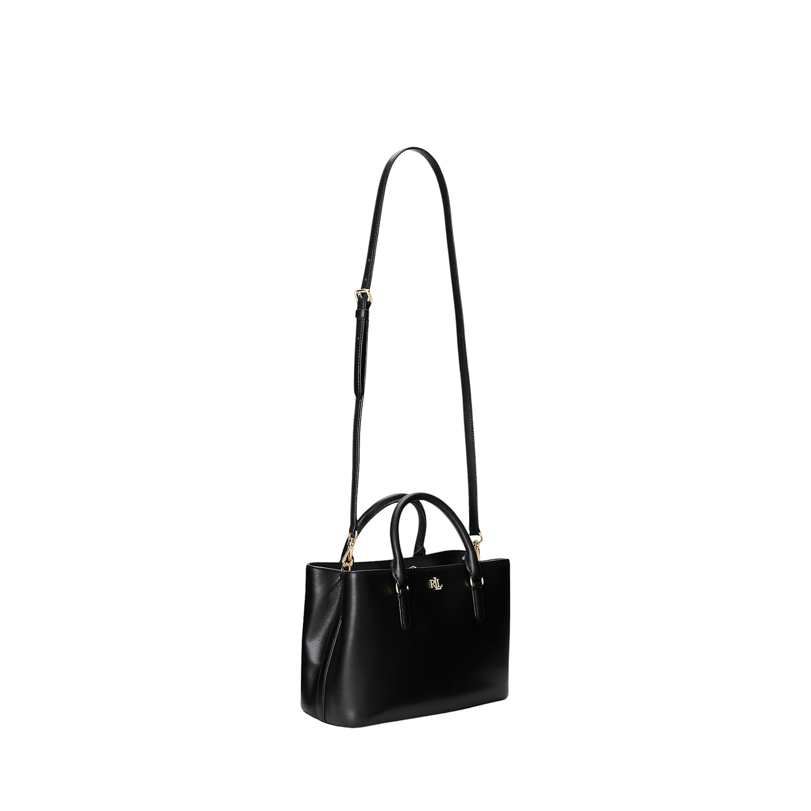 Ralph Lauren Marcy 26 Satchel Small In Black