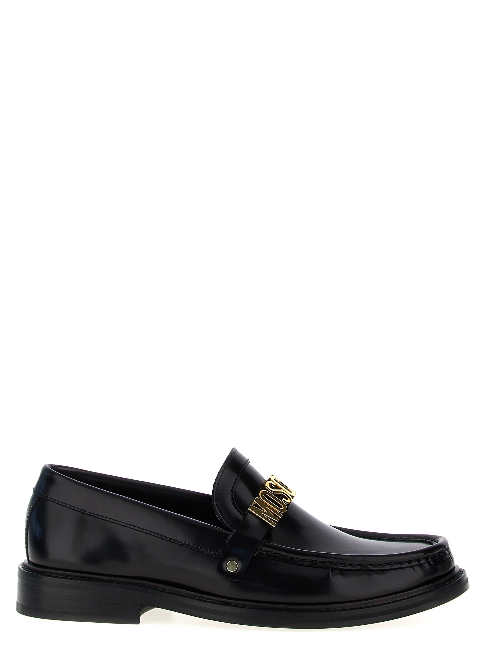 Shop Moschino College30 Loafers In Black