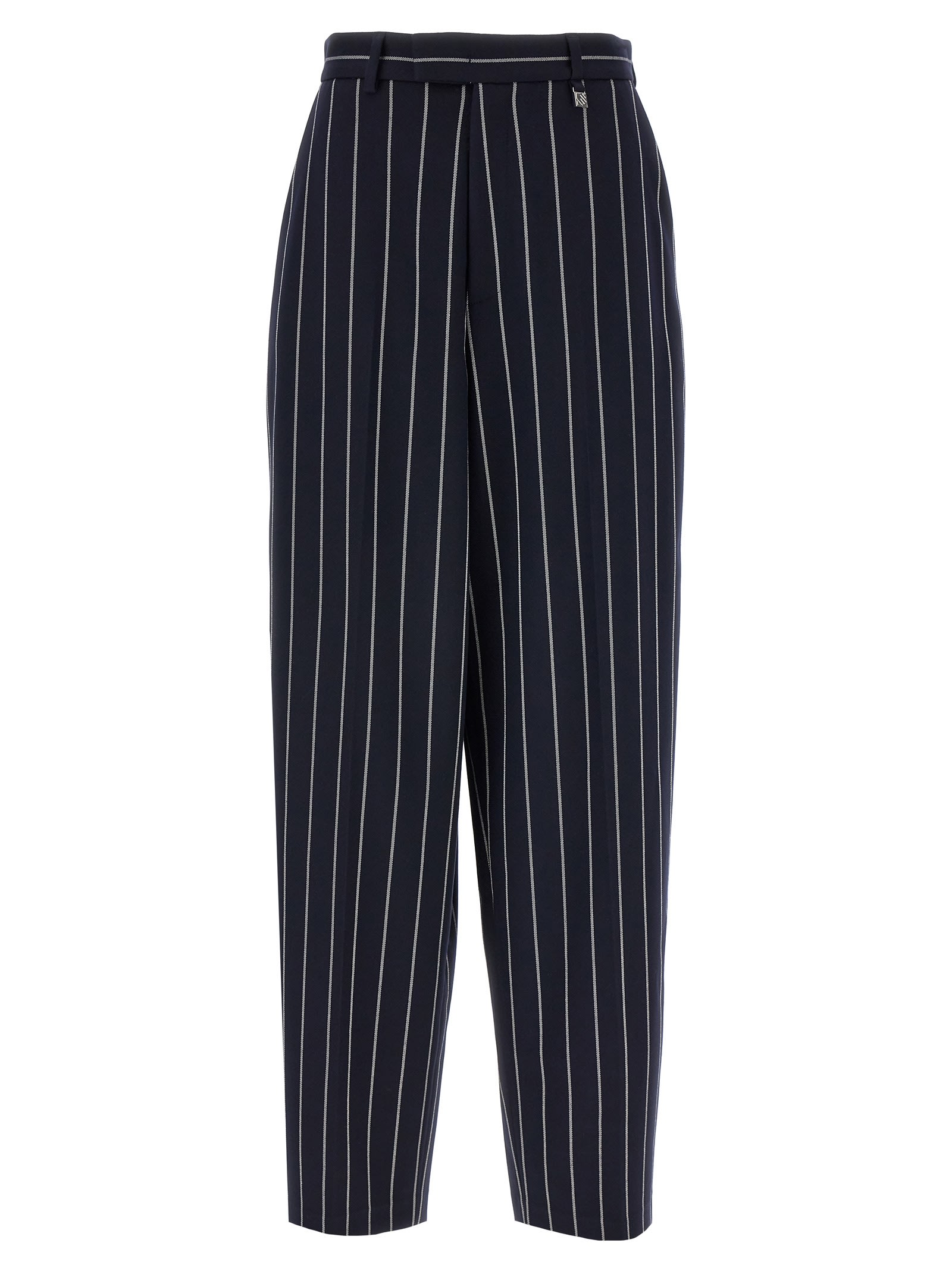 Shop Giuseppe Di Morabito Striped Pants In Blue