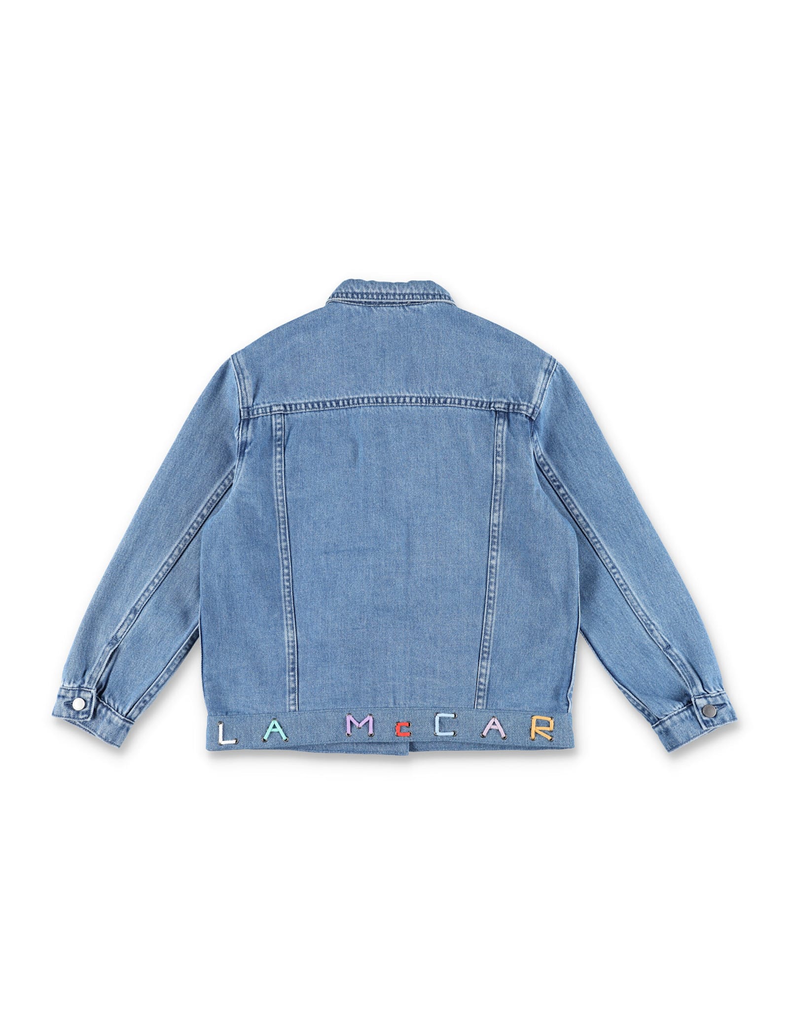 Stella Mccartney Kid - Branded Denim Jacket In Denim