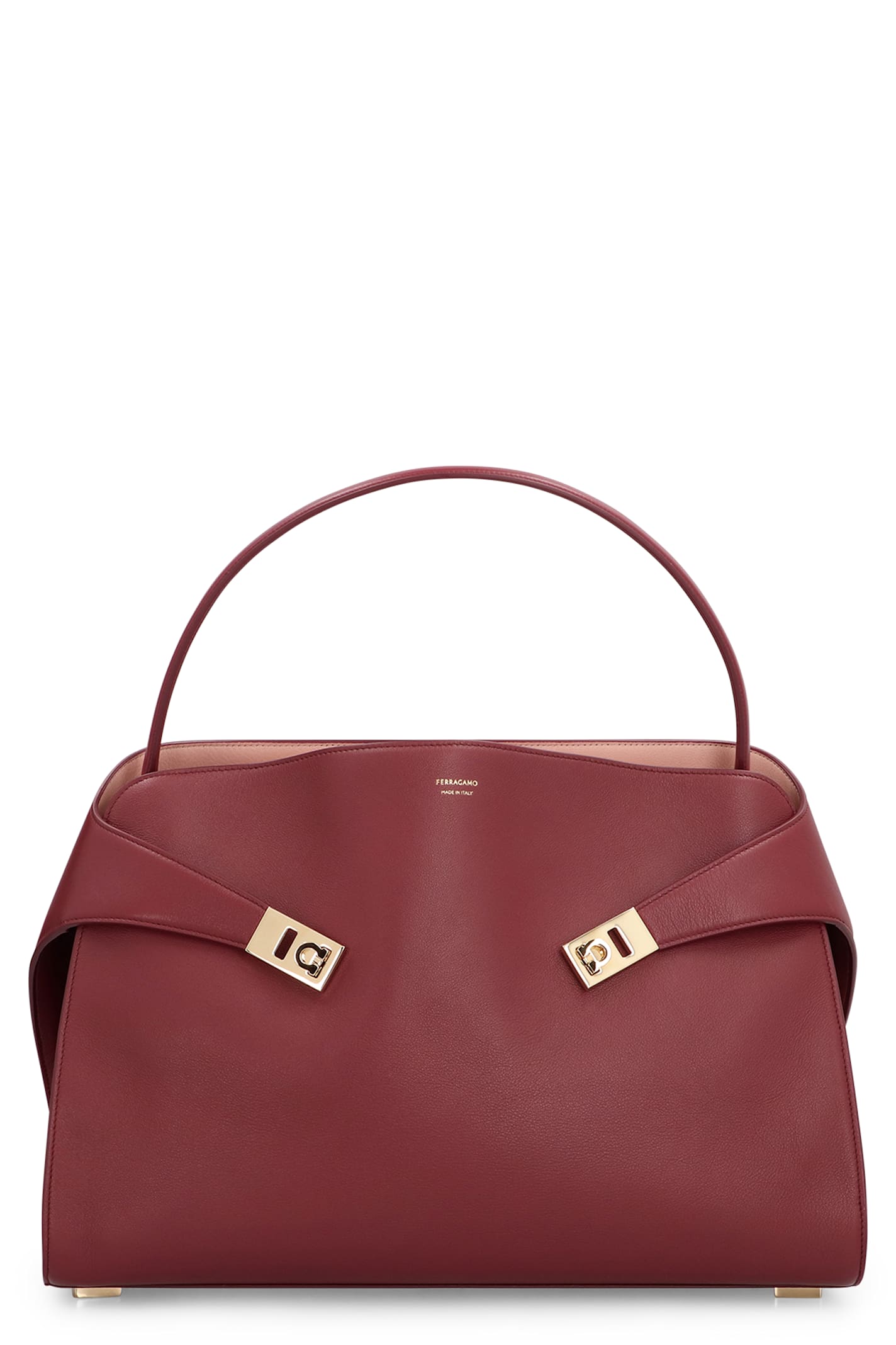 Shop Ferragamo Hug Soft Leather Shoulder Bag