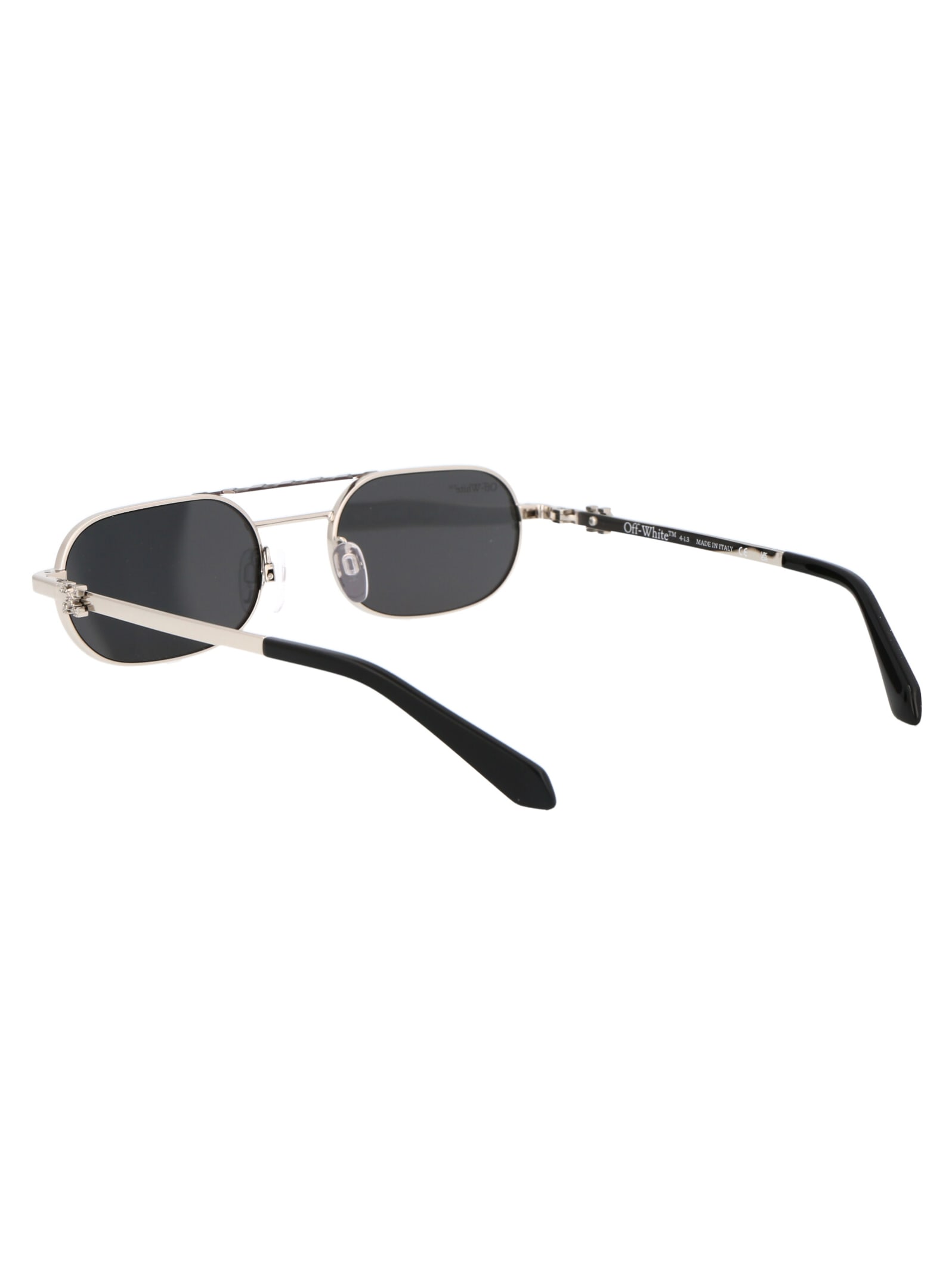 Shop Off-white Baltimore Sunglasses In 7207 Silver Dark