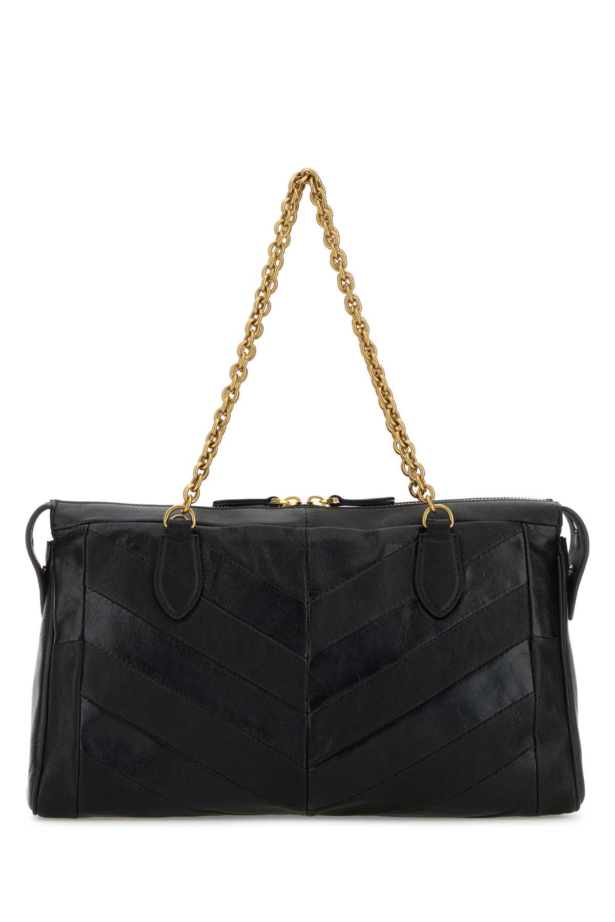 Valentino Medium Panthea Shoulder Bag In Black