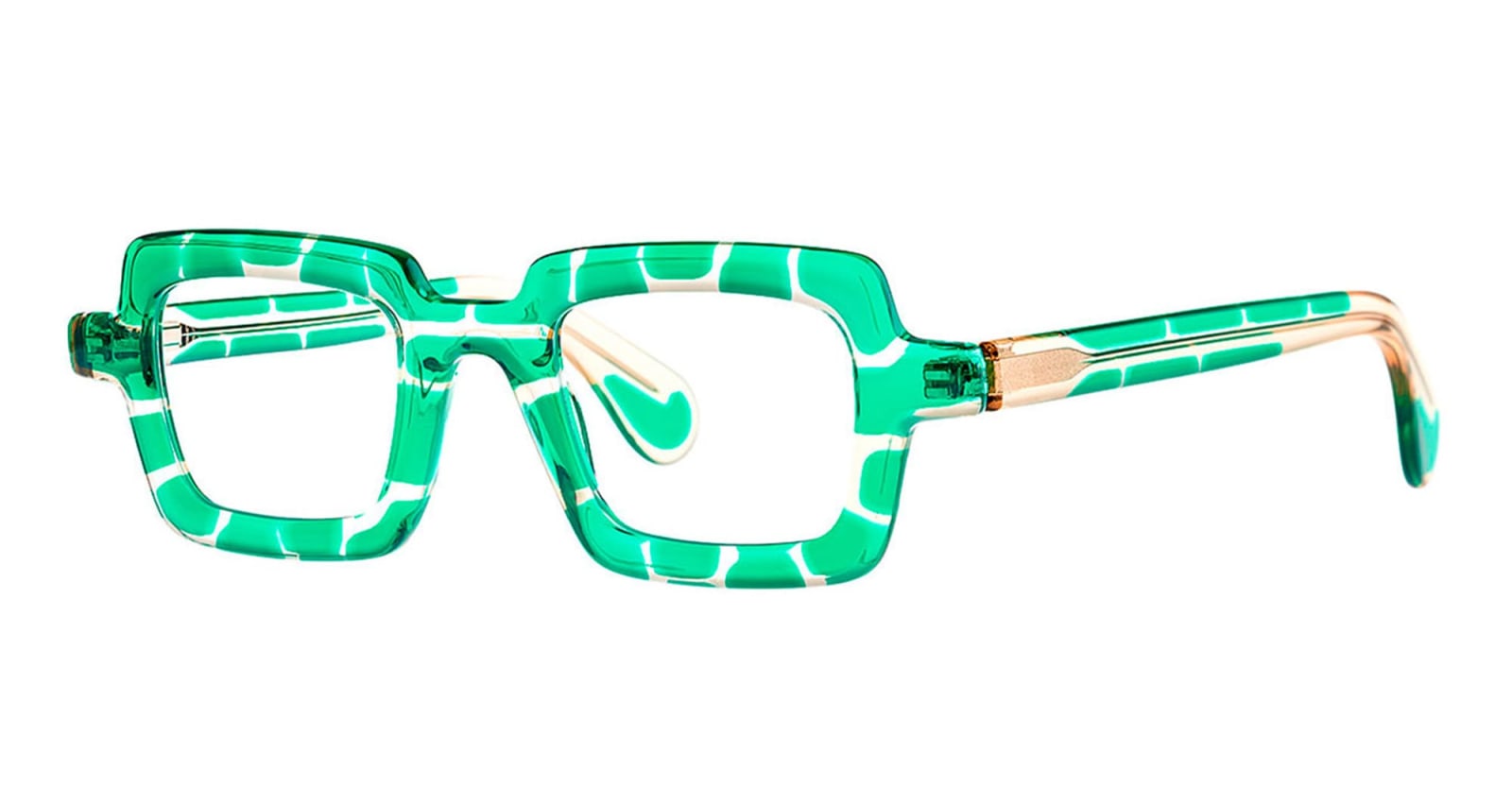 Shop Theo Eyewear Smalti - 015 Rx Glasses In Green