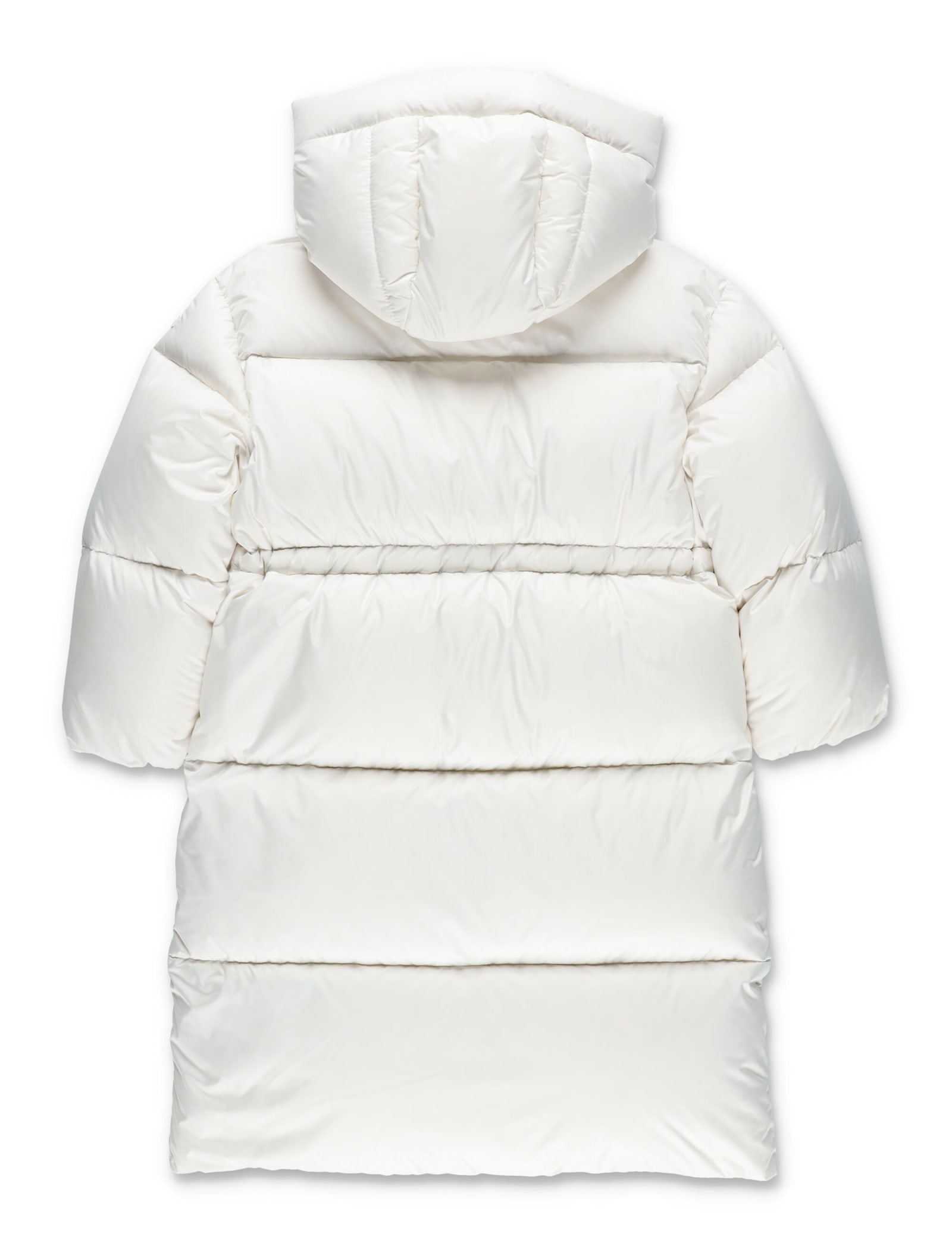 Il Gufo Girls Flared Down Jacket With Hood In Multi