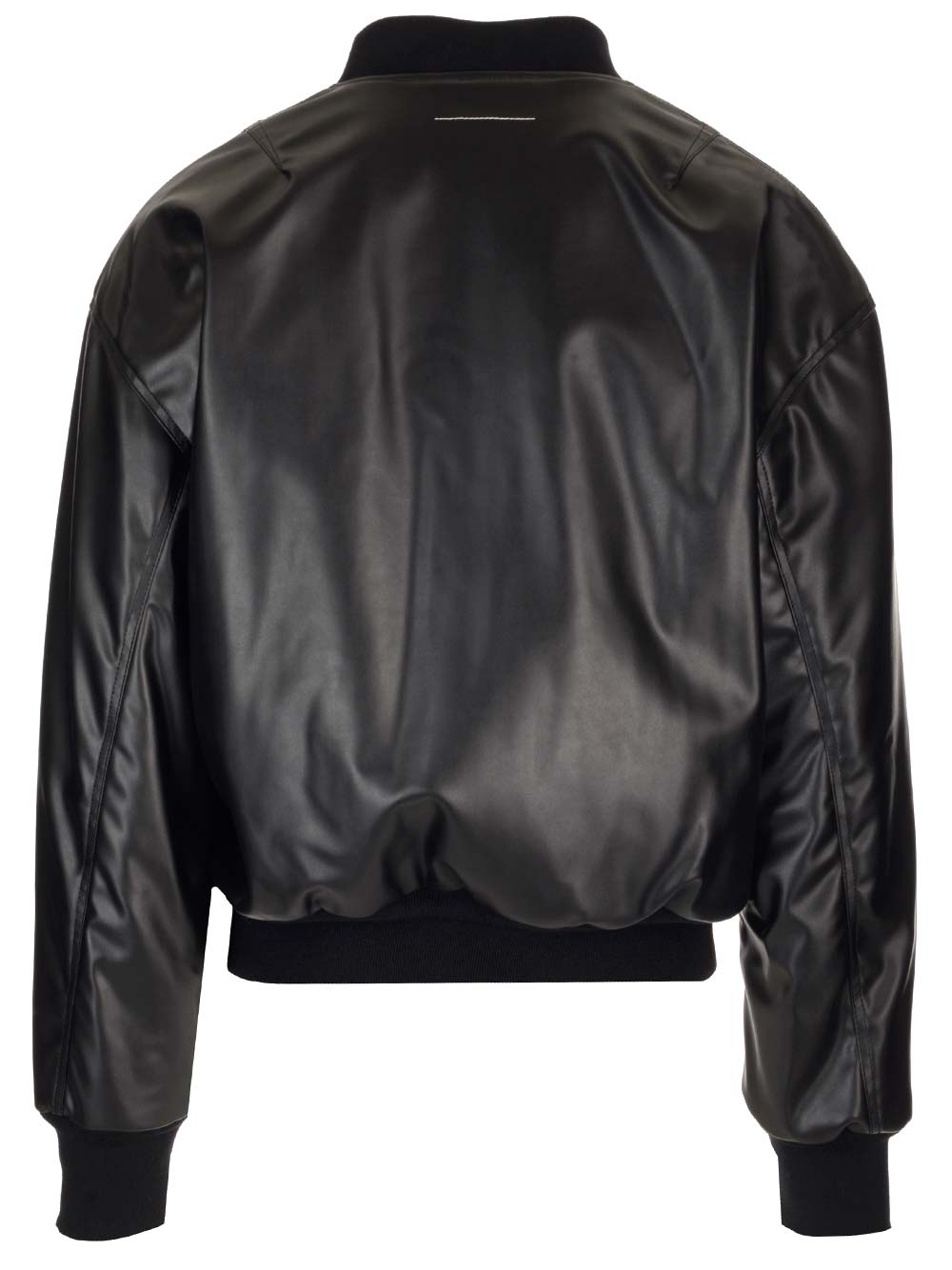 MM6 MAISON MARGIELA Teddy jacket in black imitation leather