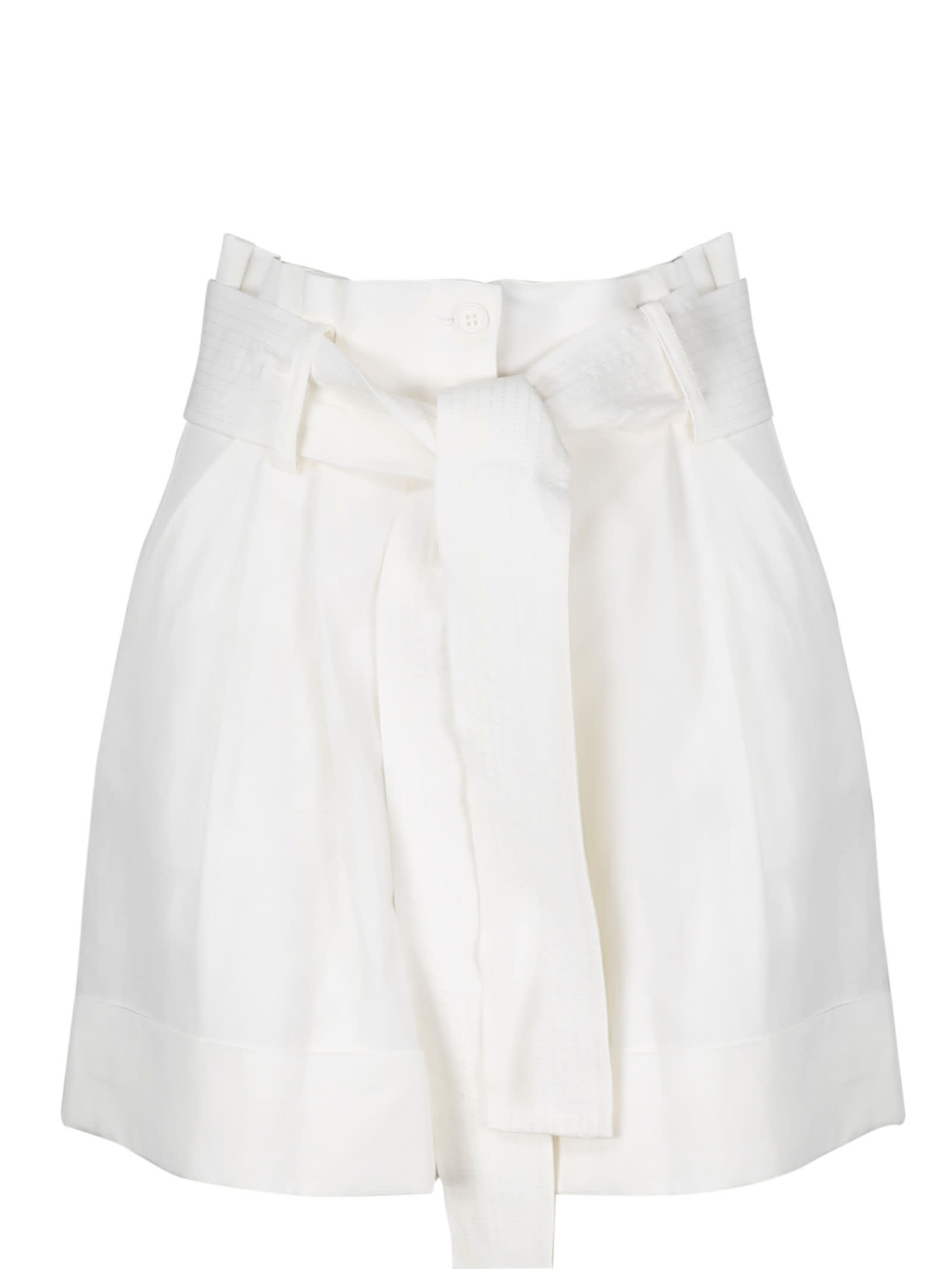 Parosh Linen Blend Shorts