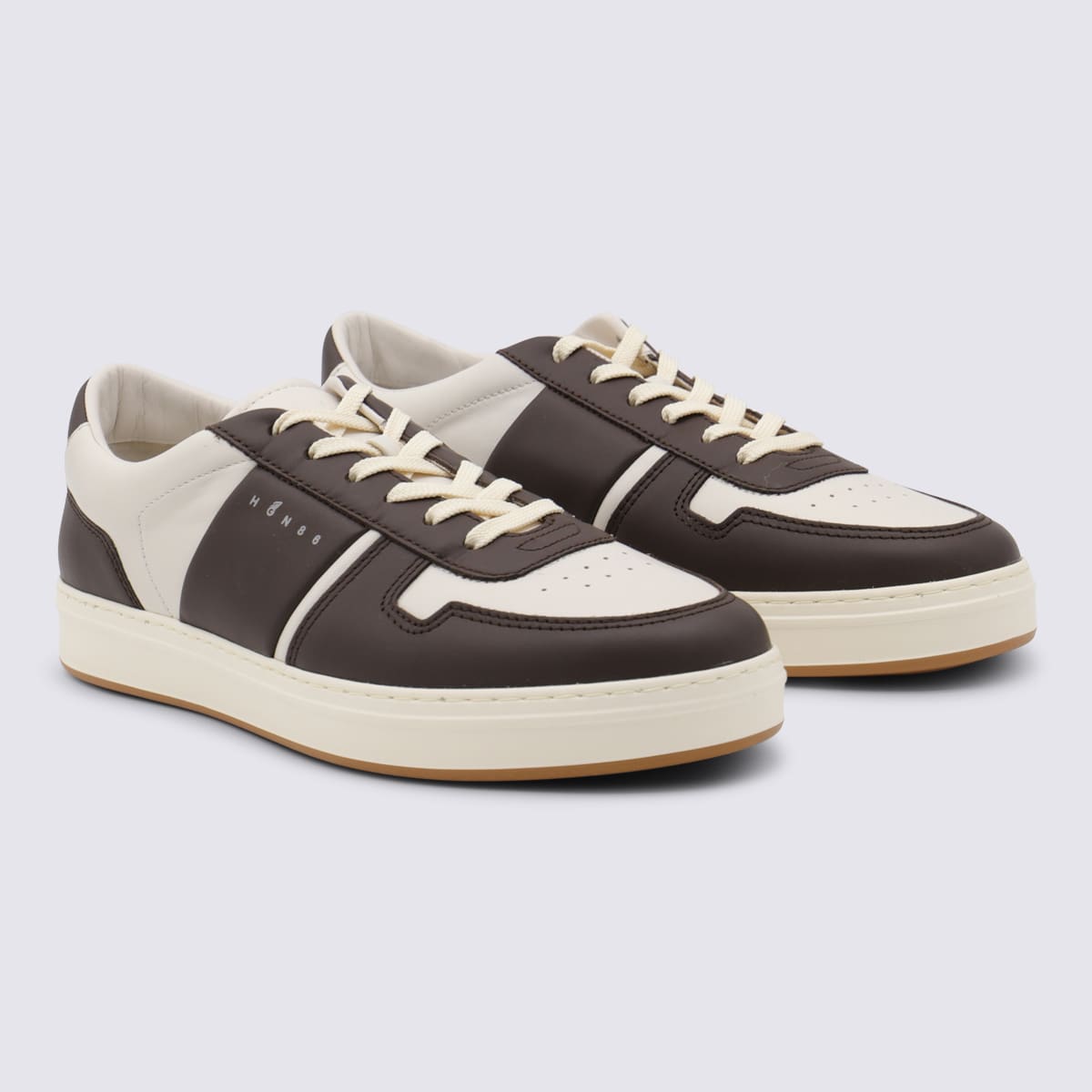 Hogan Round Toe Low Top Sneakers