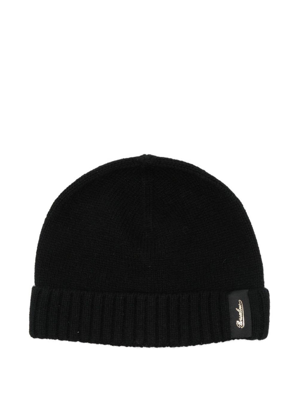 Borsalino City Cashmere Beanie In Black