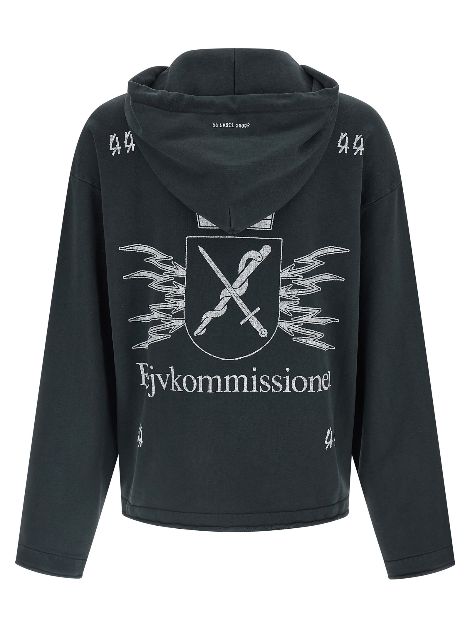 44 Label Group Commission Raw-cut Zip Hoodie In Multi