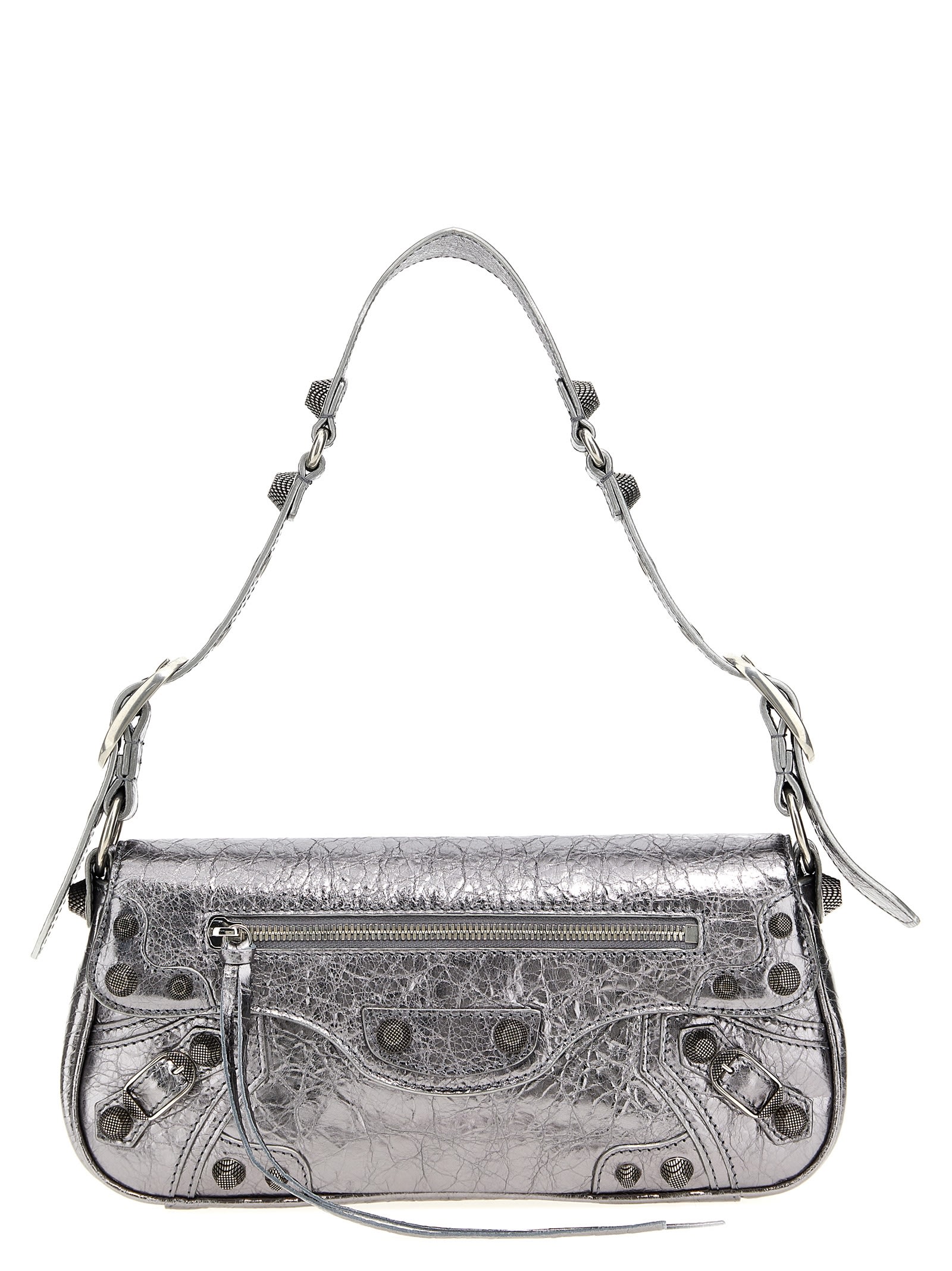 Shop Balenciaga Le Cagole Xs Crossbody Bag In Silver