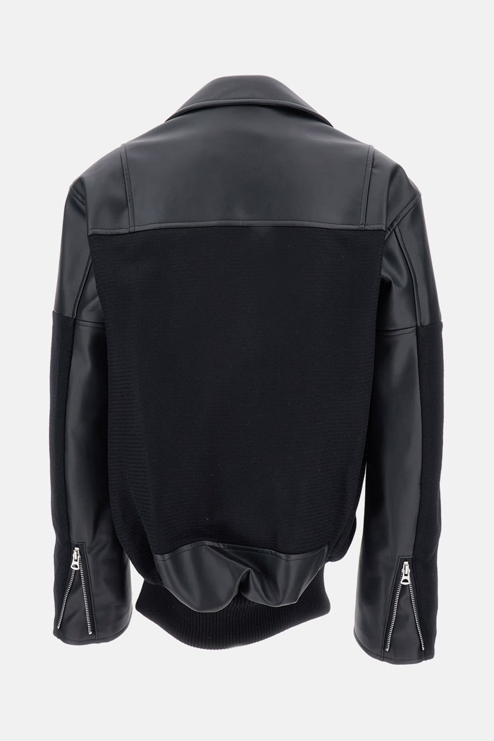 Junya Watanabe Faux Leather Jacket In Black
