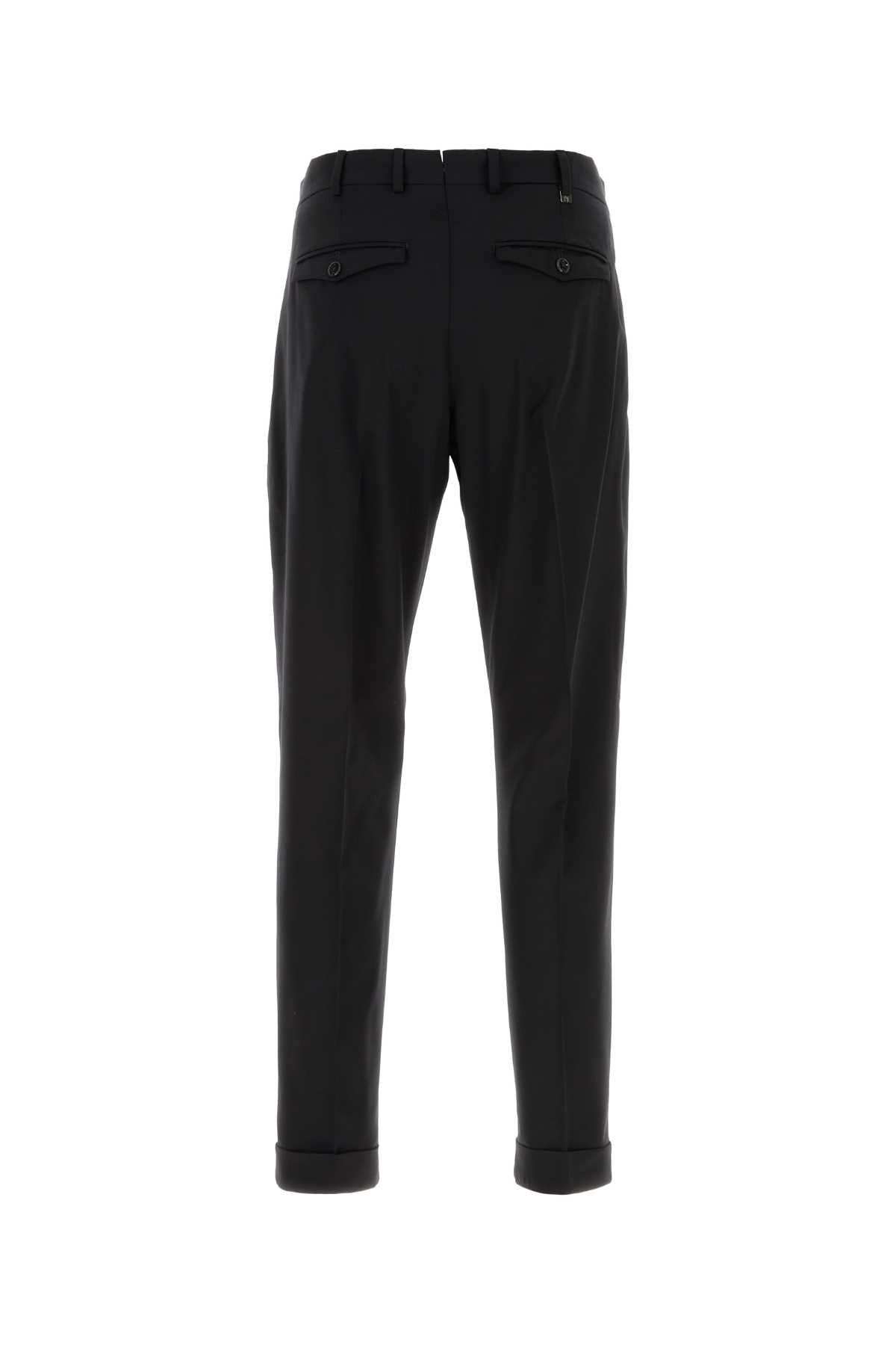 Pt Torino Pressed Crease Tailored Trousers In Black