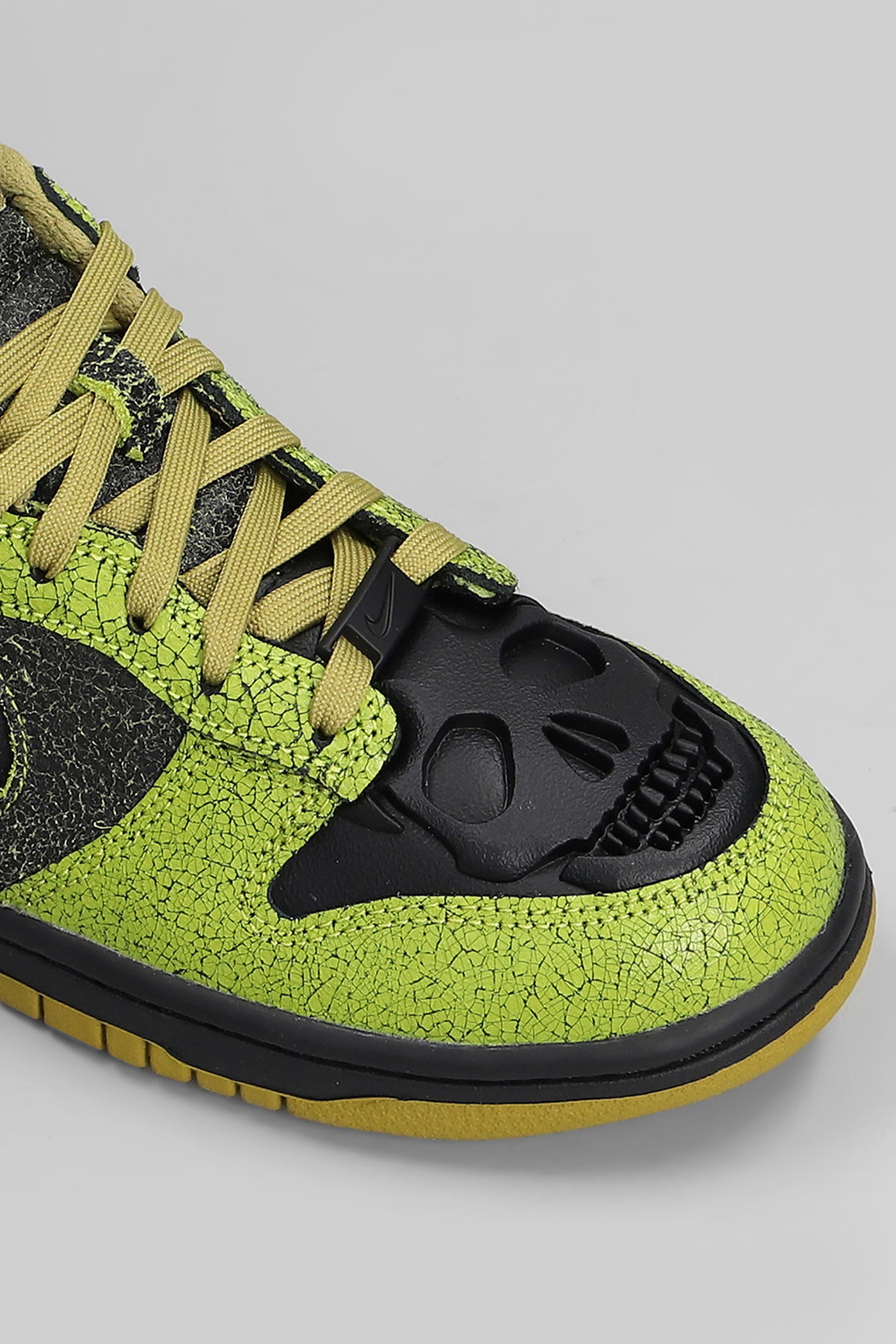 Nike Dunk Low Retro Sneakers In Green Leather In Green
