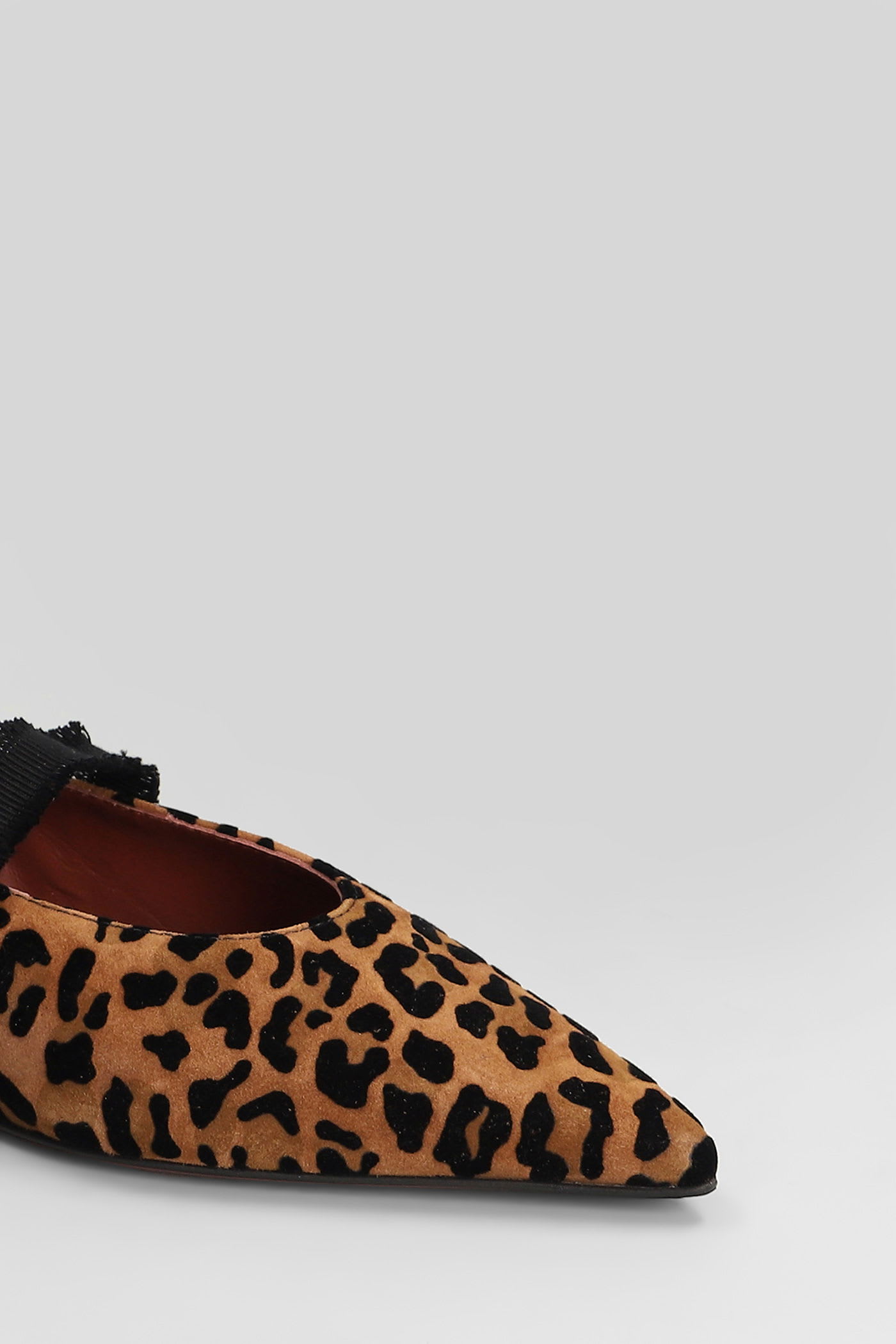 Roberto Festa Elior Ballet Flats In Animalier Suede In Animal Print