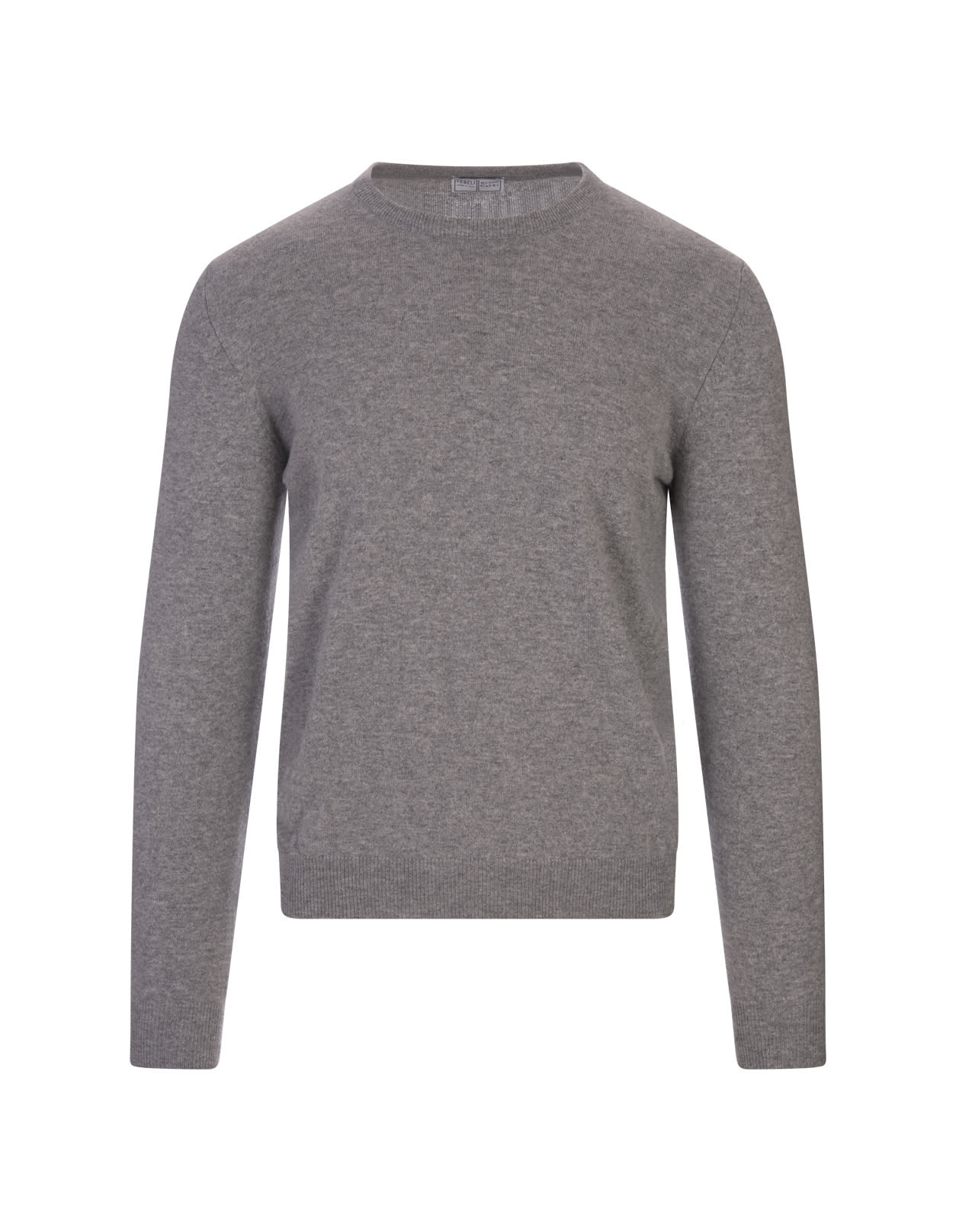 Shop Fedeli Grey Baby Cashmere Sweater