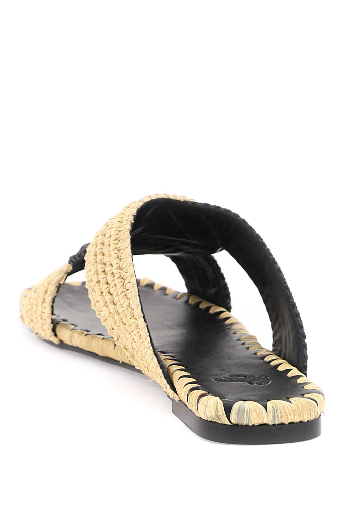 Shop Castaã±er Prado Slide Sand In Natural Negro (beige)