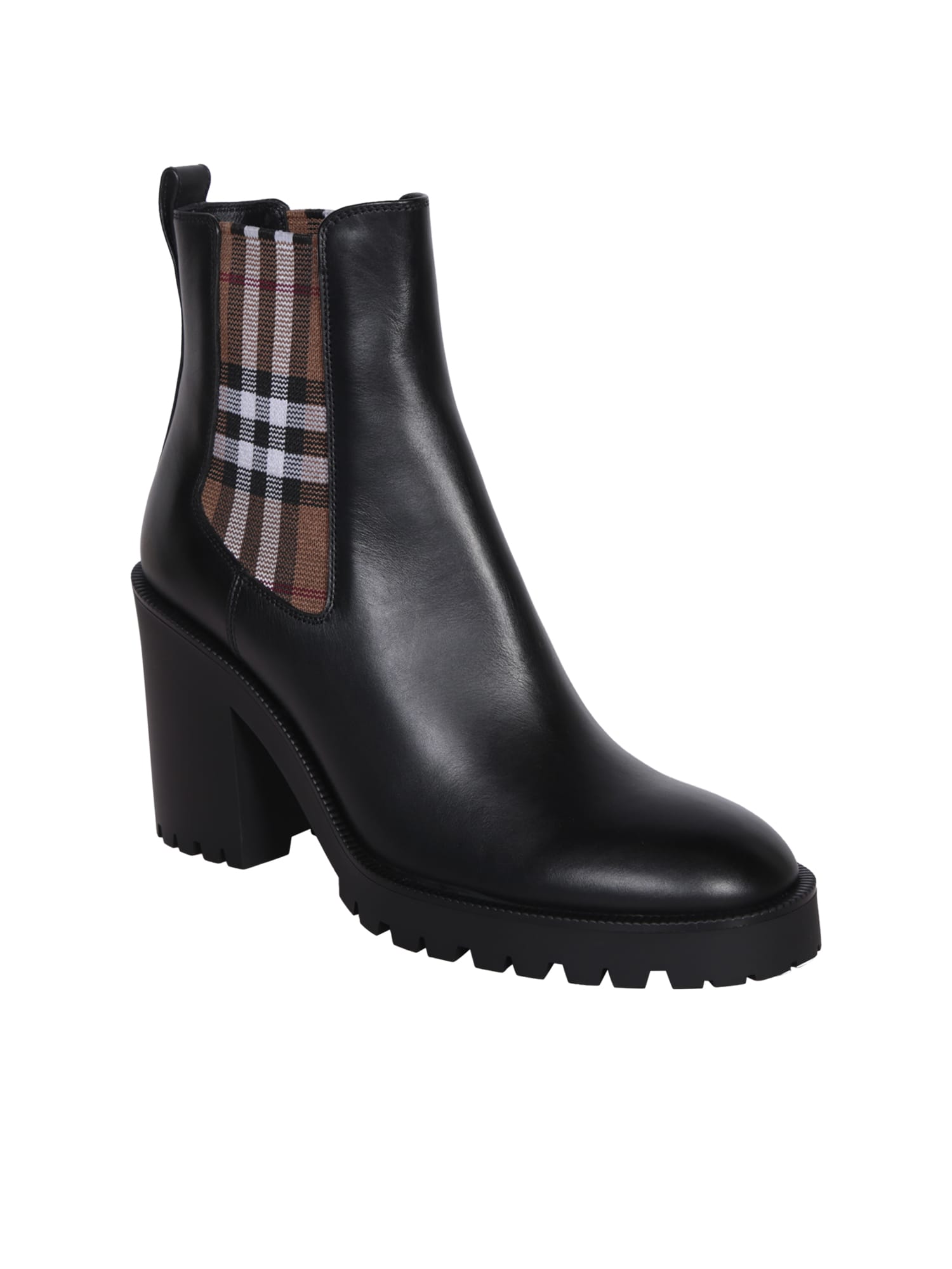 Shop Burberry New Allostock Ankle Boots In Black