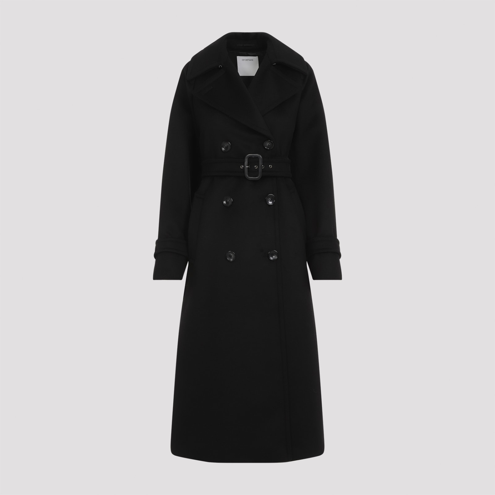 Shop Sportmax Leandro Coat In Black