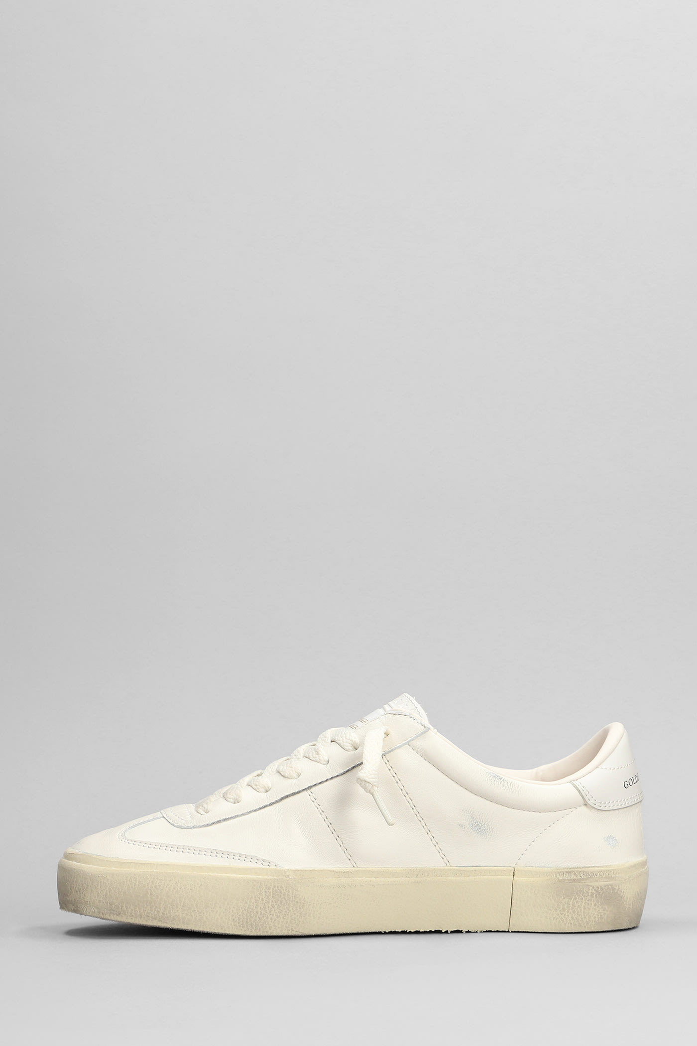 Shop Golden Goose Soul-star Sneakers In White Leather