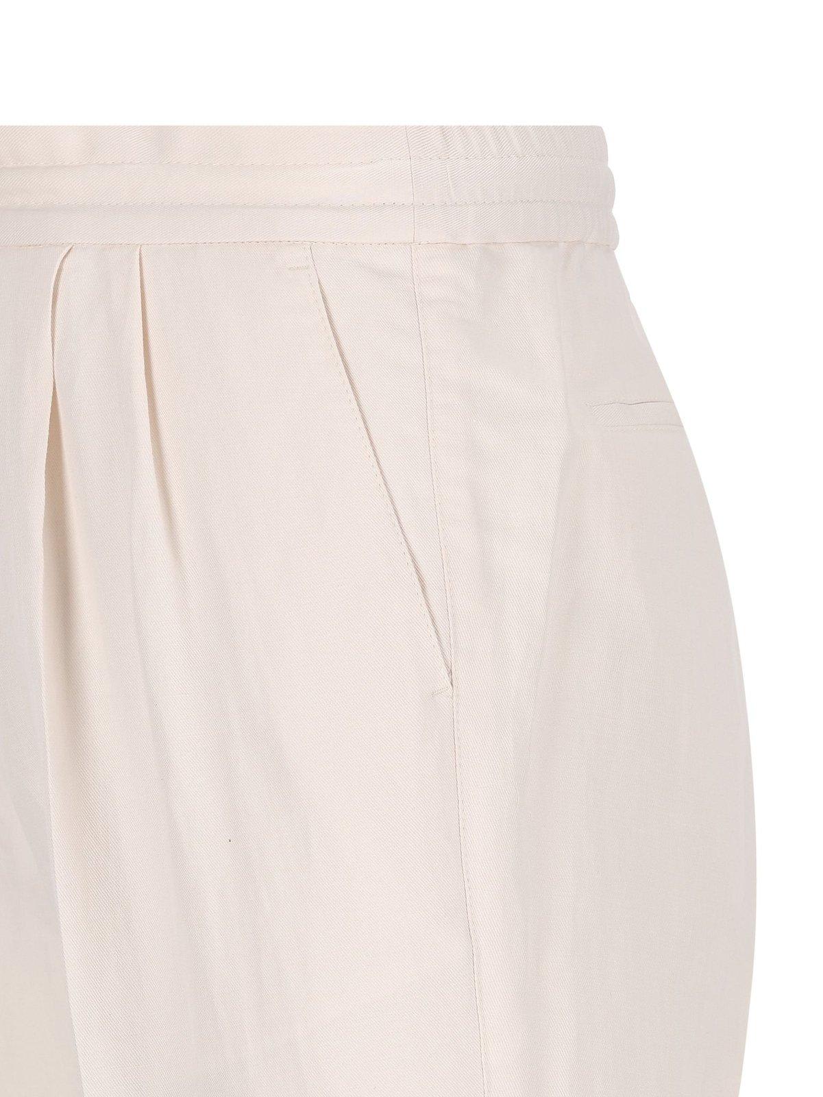 Brunello Cucinelli Drawstring Tapered Leg Trousers