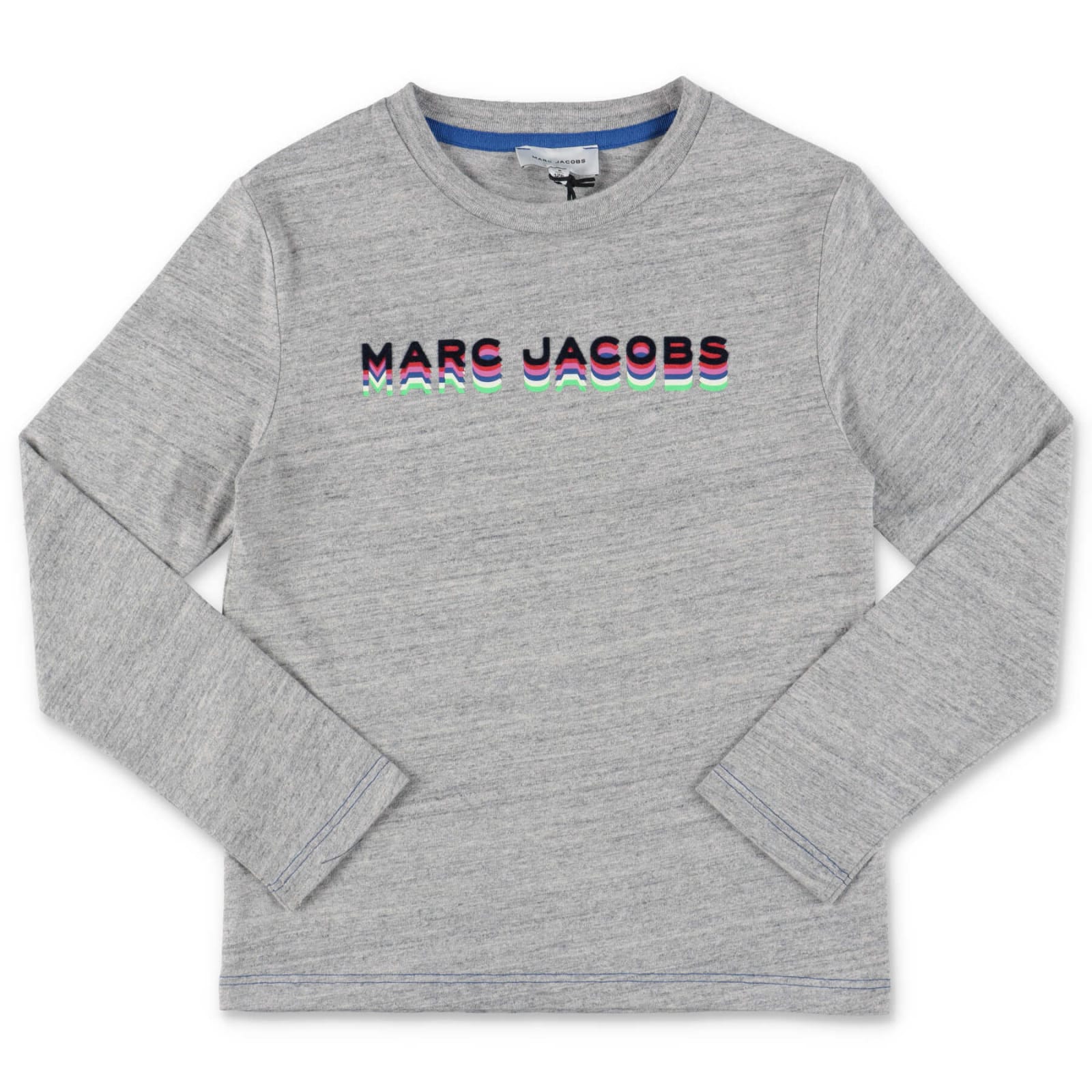 Marc Jacobs T-shirt Grigio Melange In Jersey Di Cotone