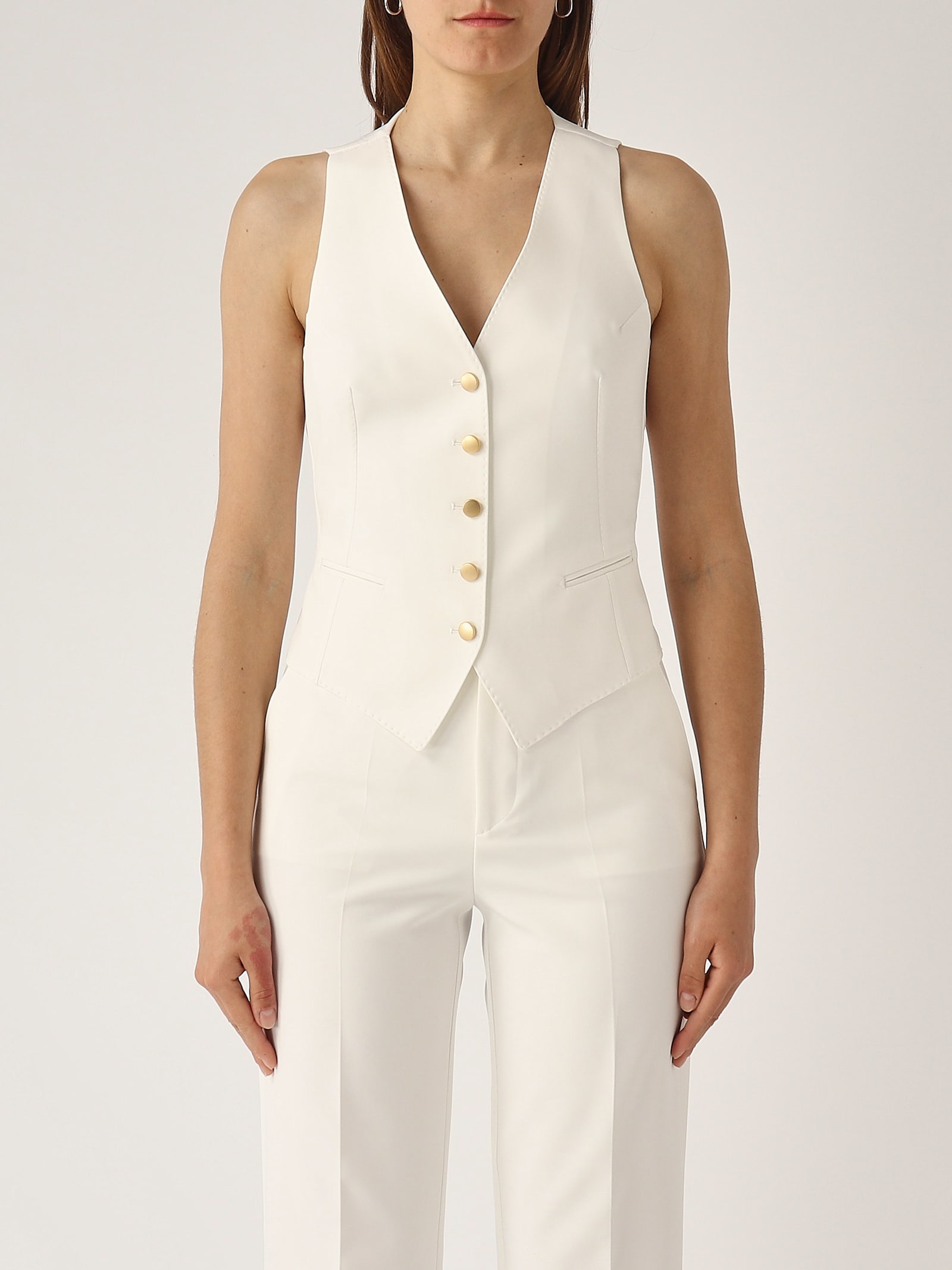 Tagliatore Gilet Gaelle Jacket In White