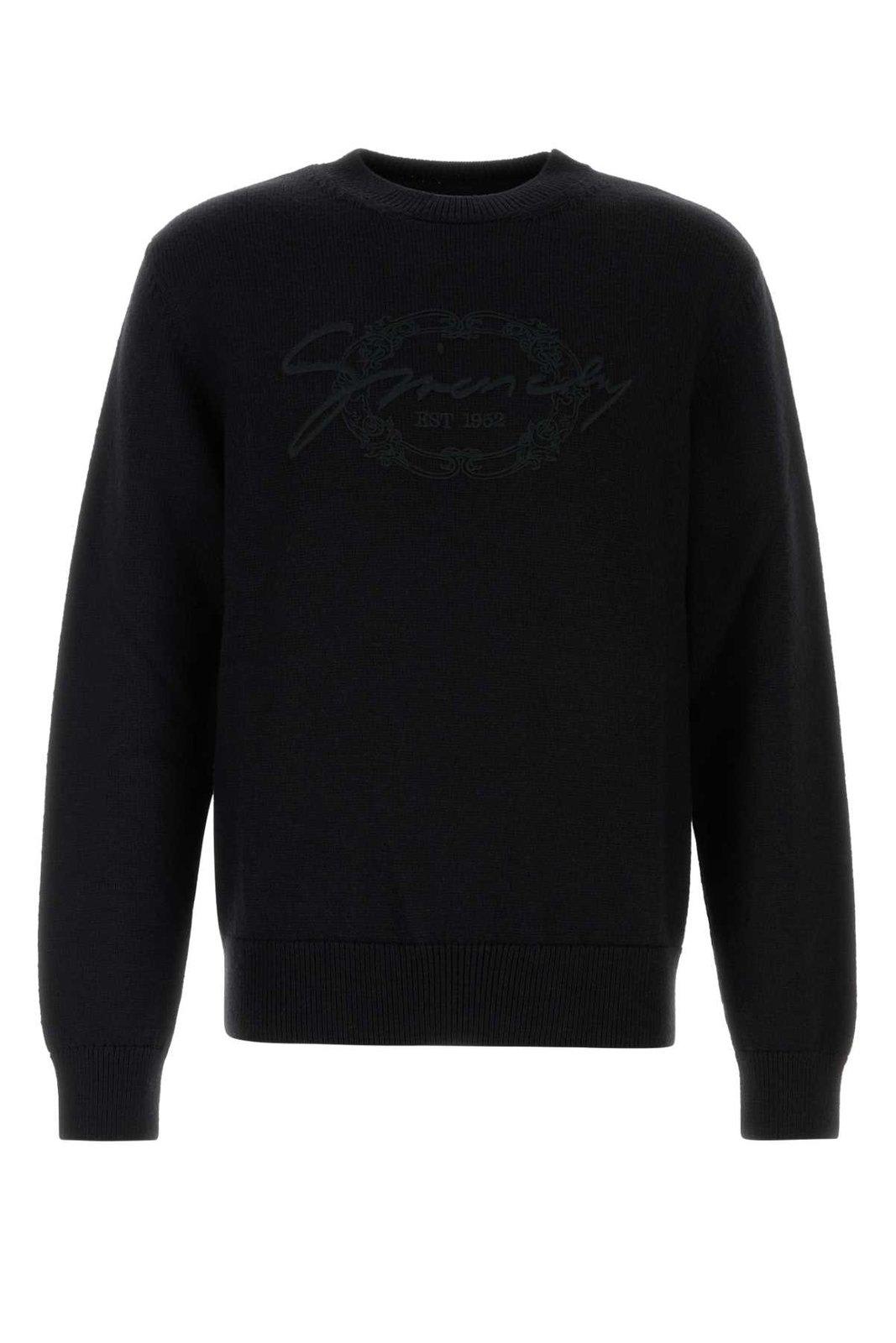 Logo Embroidered Knit Sweater