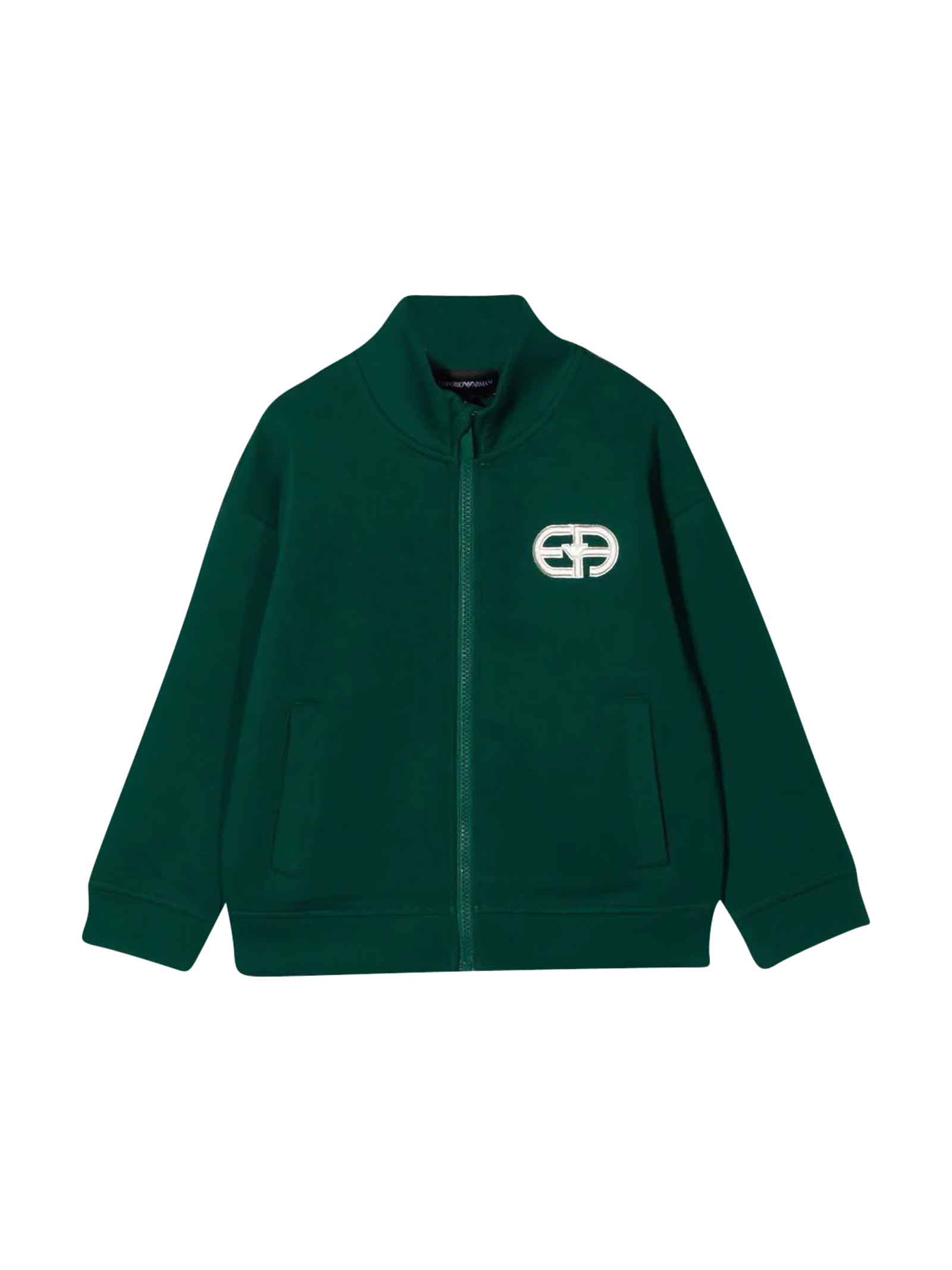 Emporio Armani Green Sweatshirt Boy