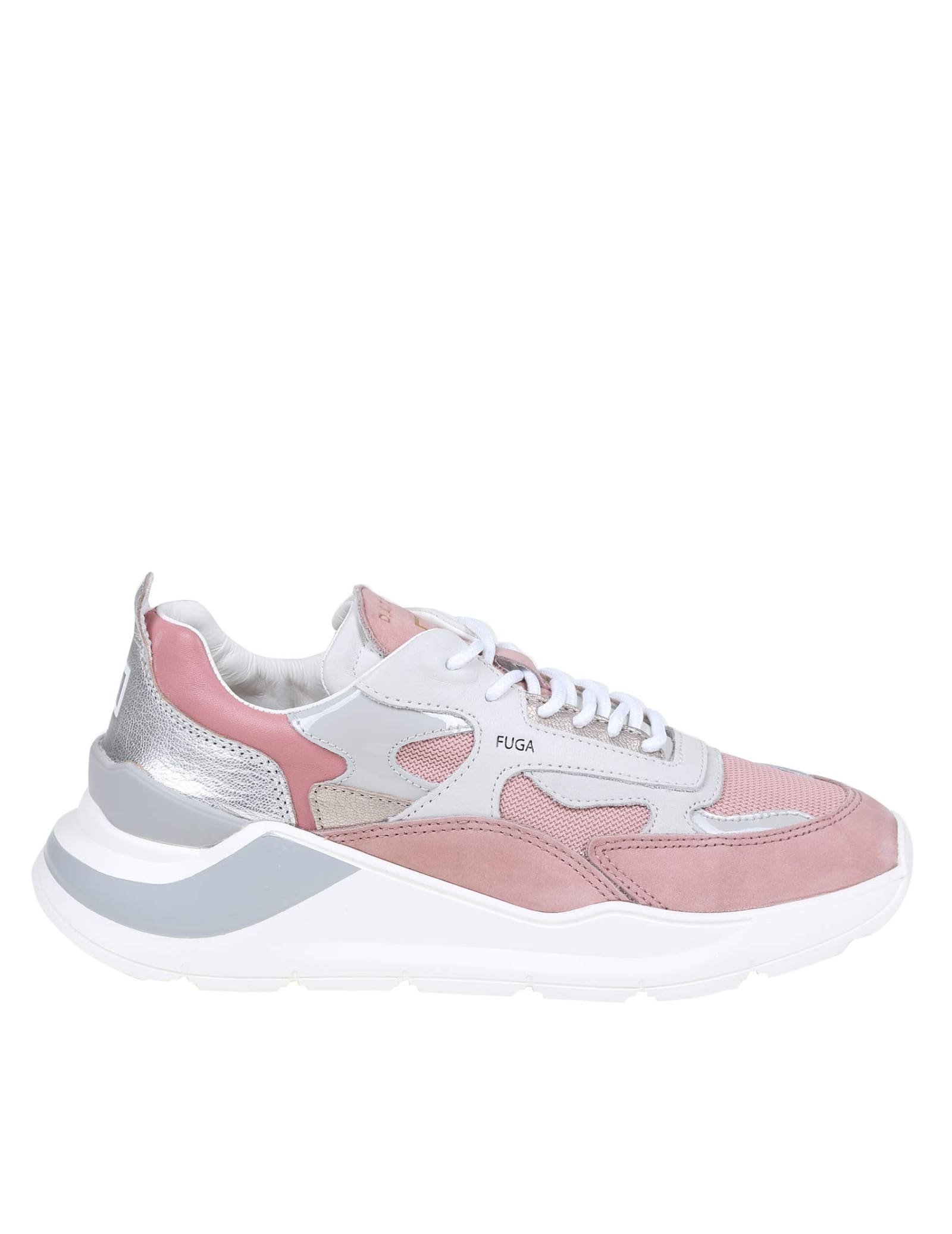 D.A.T.E. Pink Suede Sneakers
