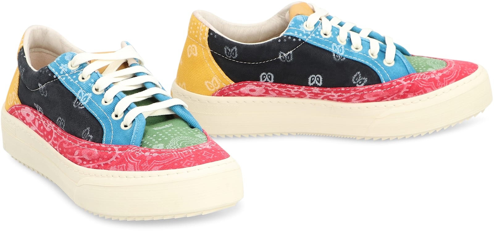 Rhude V2 Bandana Low-top Sneakers In Multicolor