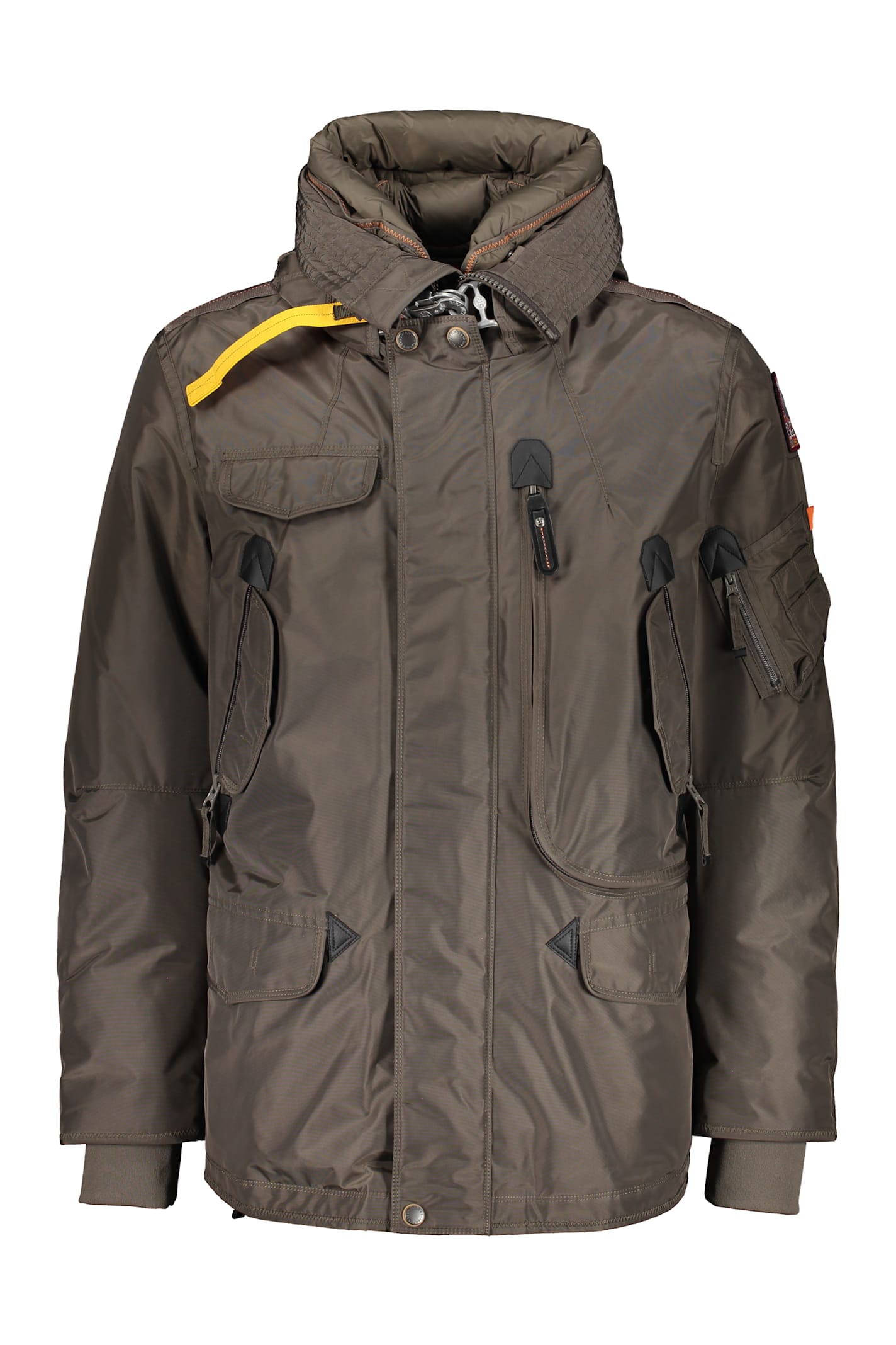 Parajumpers Right Hand Hooded Down Jacket In Brown